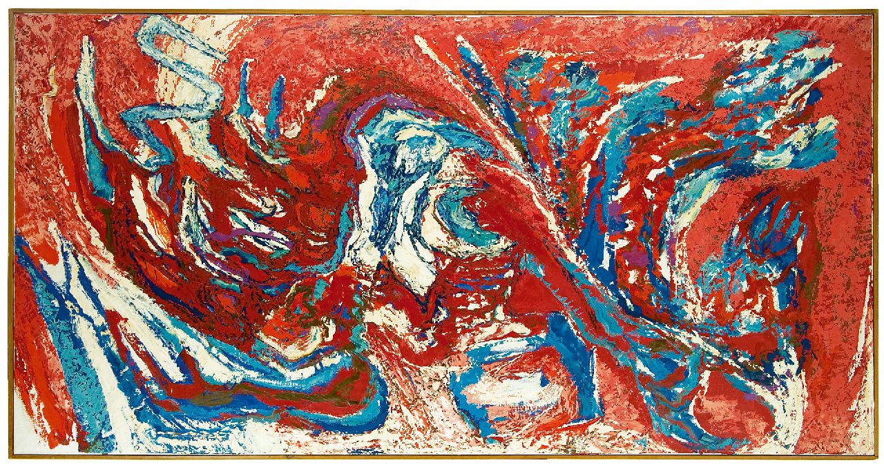 Hunziker F.  | Frieda Hunziker, Mexico, Öl auf Leinwand 100,0 x 200,0 cm, Unterzeichnet auf Keilrahmen und zu datieren 1963-1965
