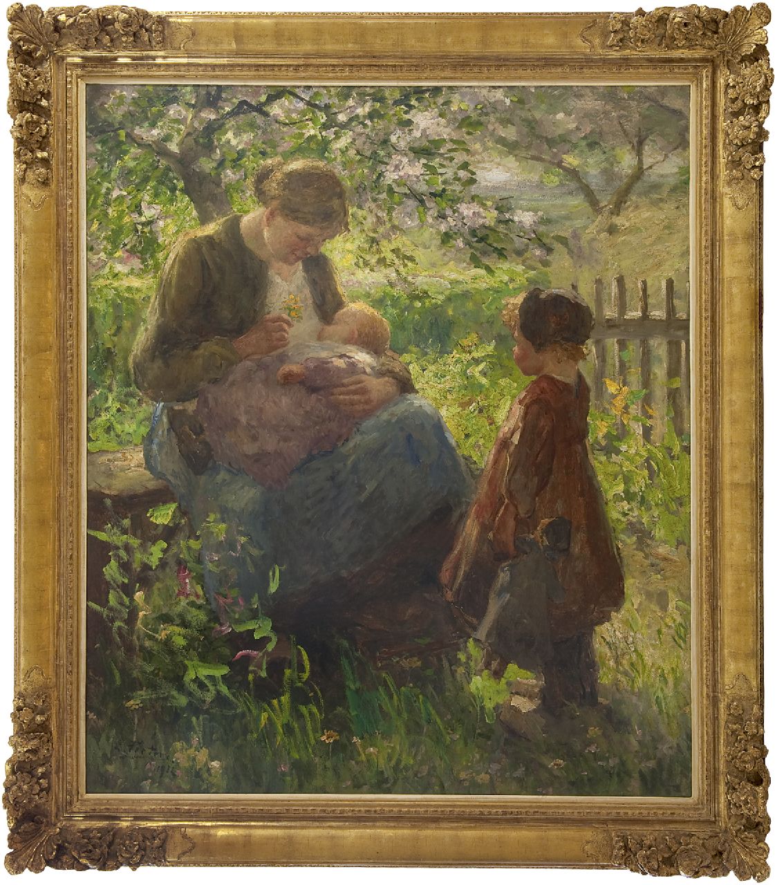 Pieters E.  | Evert Pieters | Gemälde zum Verkauf angeboten | Frühling in Laren, Öl auf Leinwand 130,7 x 112,8 cm, Unterzeichnet l.u. und datiert 1912
