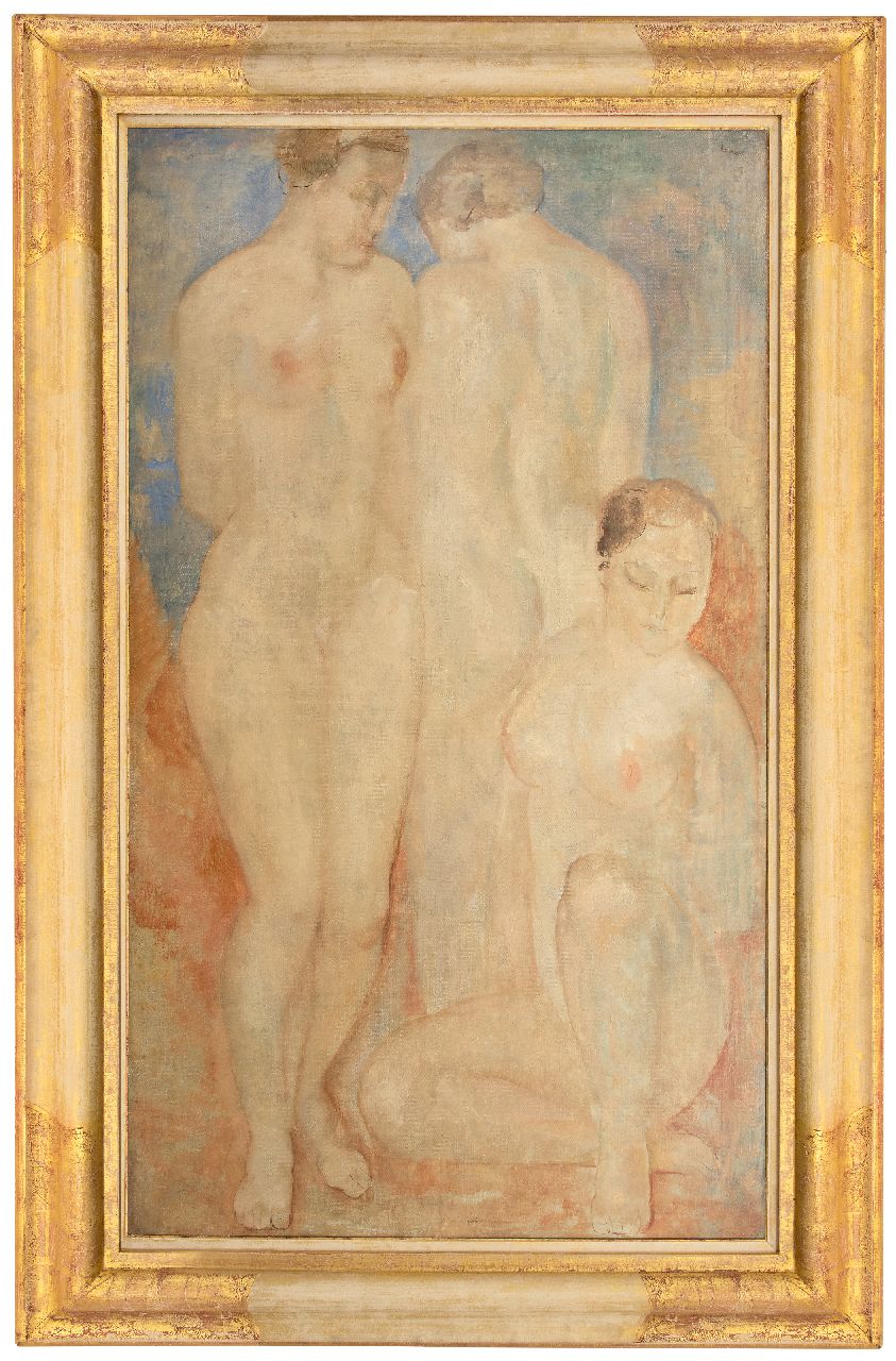 Kelder A.B.  | Antonius Bernardus 'Toon' Kelder | Gemälde zum Verkauf angeboten | Drei Frauen, Öl auf Leinwand 157,5 x 92,6 cm, Unterzeichnet r.o.
