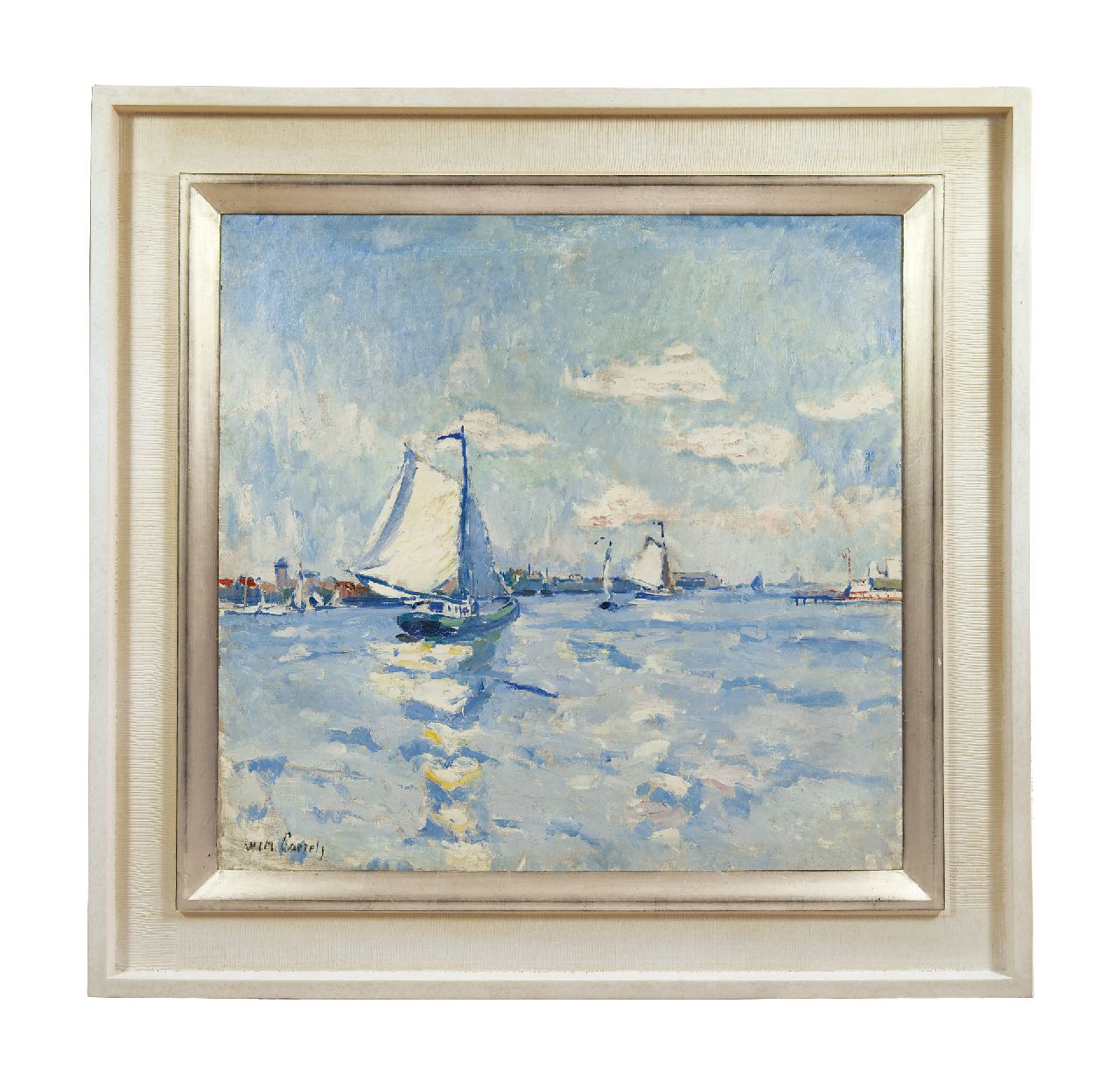 Paerels W.A.  | 'Willem' Adriaan Paerels, Segelboote auf einem Fluss, Öl auf Leinwand 71,3 x 74,3 cm, Unterzeichnet l.u. und vermutlich zu datieren um 1915