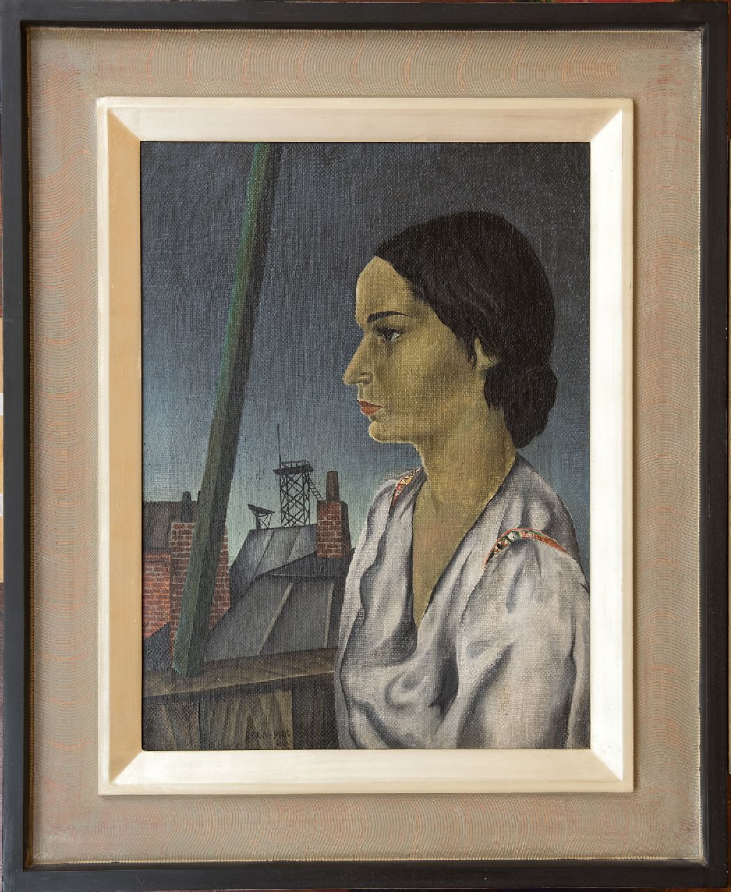 Vroom J.P.  | Johannes Paul Vroom, Porträt meiner dritten Frau, Öl auf Leinwand 59,8 x 45,3 cm, Unterzeichnet M.u. und datiert '40