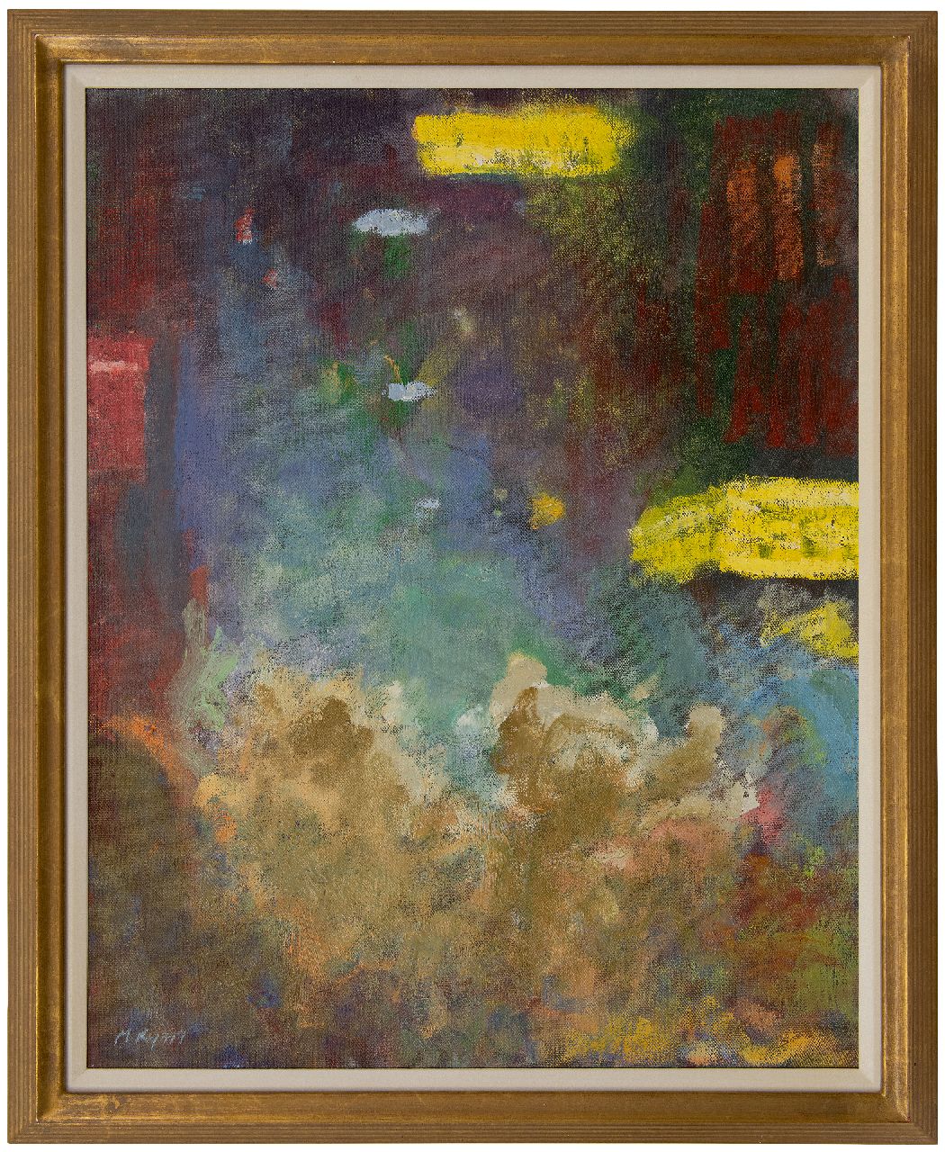 Ryan M.  | Michael Ryan | Gemälde zum Verkauf angeboten | Amsterdam bei Nacht, Öl auf Leinwand 75,0 x 60,4 cm, Unterzeichnet l.u.