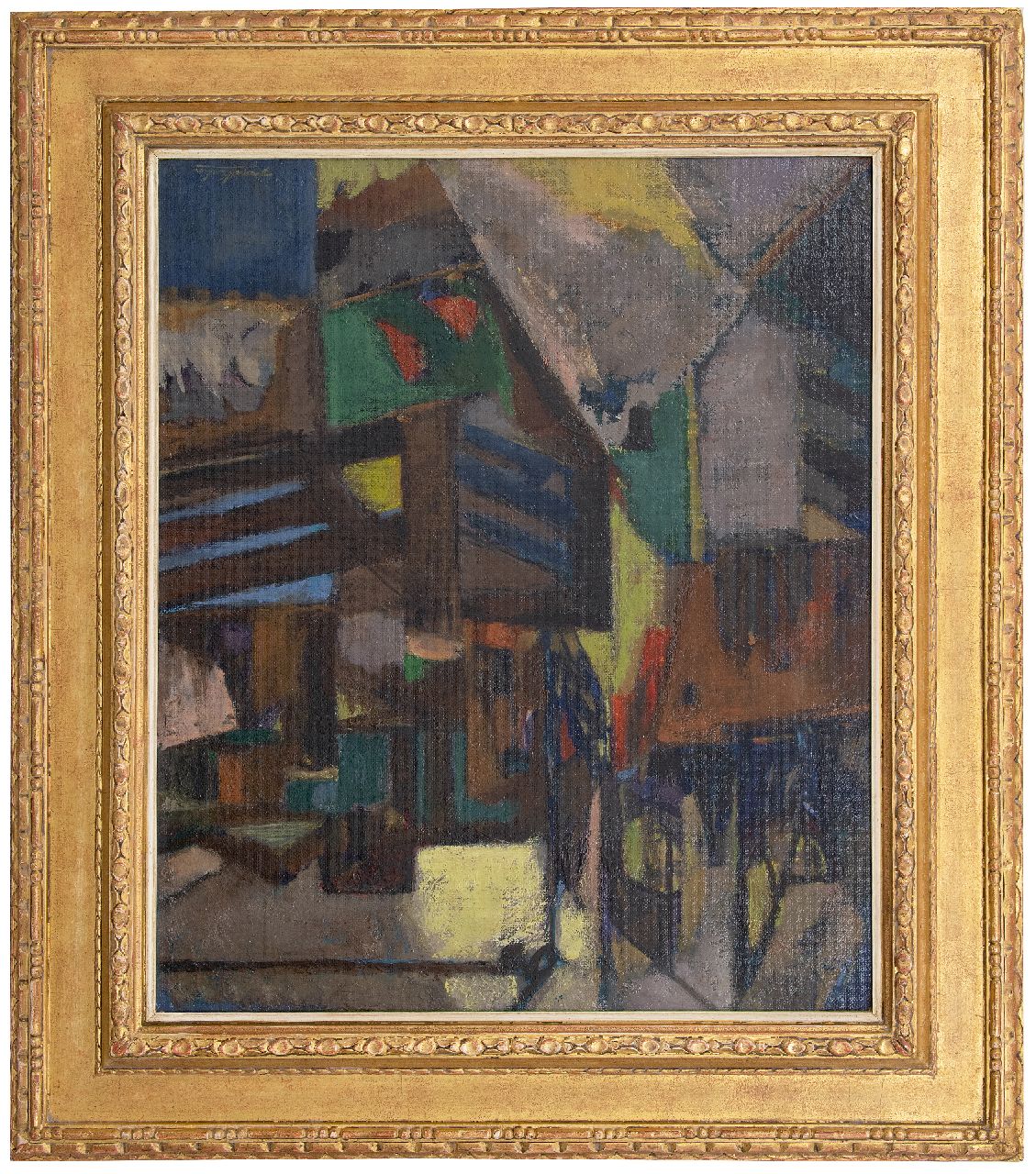 Koelen G.H.  | Gerhardus Hendrikus 'Gerard' Koelen | Gemälde zum Verkauf angeboten | Ansicht über die Dächer, Öl auf Holzfaser 70,3 x 59,2 cm, Unterzeichnet u.r.