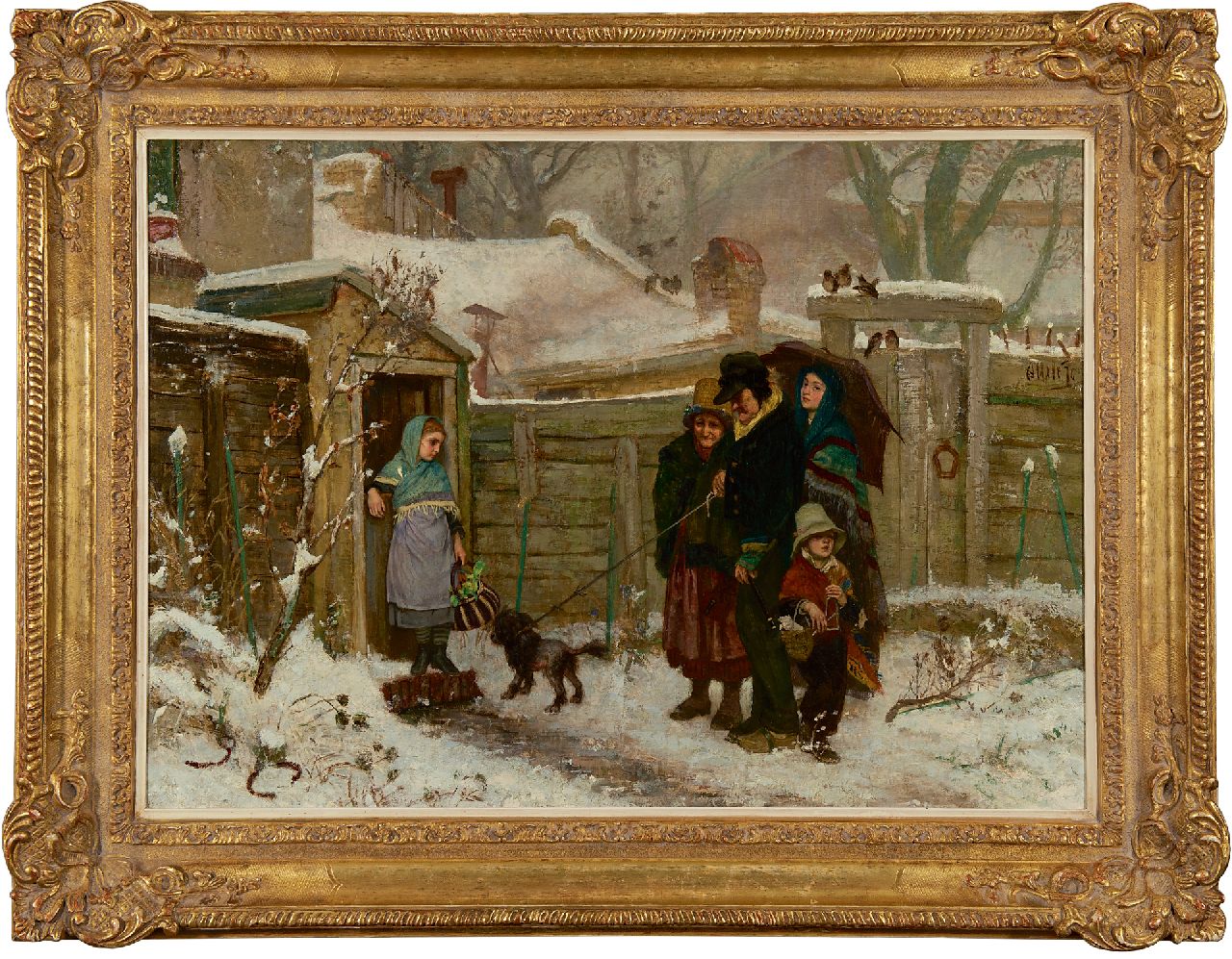 Allebé A.  | Augustus Allebé | Gemälde zum Verkauf angeboten | Dezember, Öl auf Leinwand 62,6 x 87,3 cm, Unterzeichnet M.r. und datiert '70