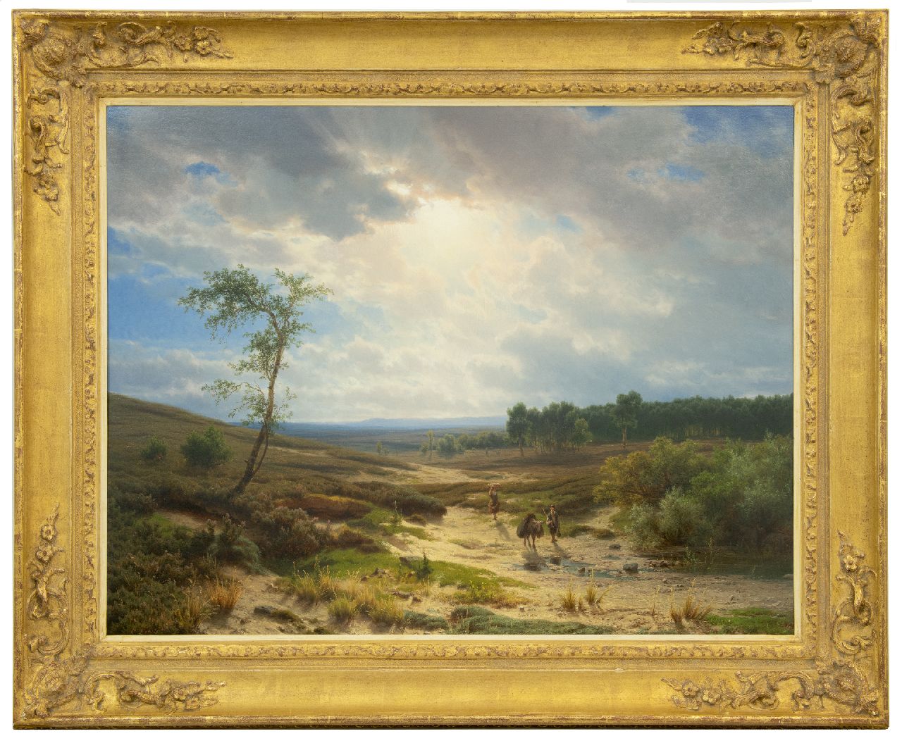 Lieste C.  | Cornelis Lieste | Gemälde zum Verkauf angeboten | Heidelandschaft bei Oosterbeek, Öl auf Holz 70,9 x 95,2 cm, Unterzeichnet l.u. und zu datieren um 1855