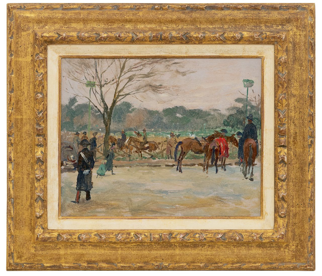 Wolter H.J. | Hendrik Jan 'Henk' Wolter | Gemälde zum Verkauf angeboten | Galoppatoio, Villa Borghese, Rome, Öl auf Holzfaser 21,2 x 26,5 cm, Unterzeichnet im Verso Wolter H.J. | Hendrik Jan 'Henk' Wolter | Gemälde zum Verkauf angeboten | Galoppatoio, Villa Borghese, Rome, Öl auf Holzfaser 21,2 x 26,5 cm, Unterzeichnet im Verso