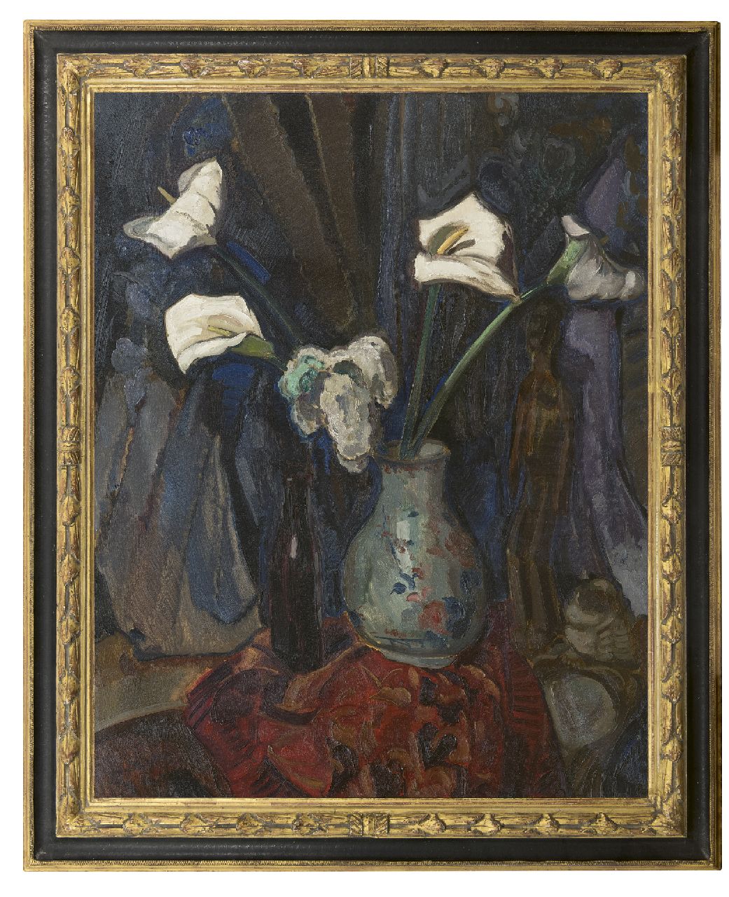 Filarski D.H.W.  | 'Dirk' Herman Willem Filarski | Gemälde zum Verkauf angeboten | Arum in einer Vase, Öl auf Leinwand 100,5 x 80,2 cm, Unterzeichnet u.l. und zu datieren ca. 1918-1922