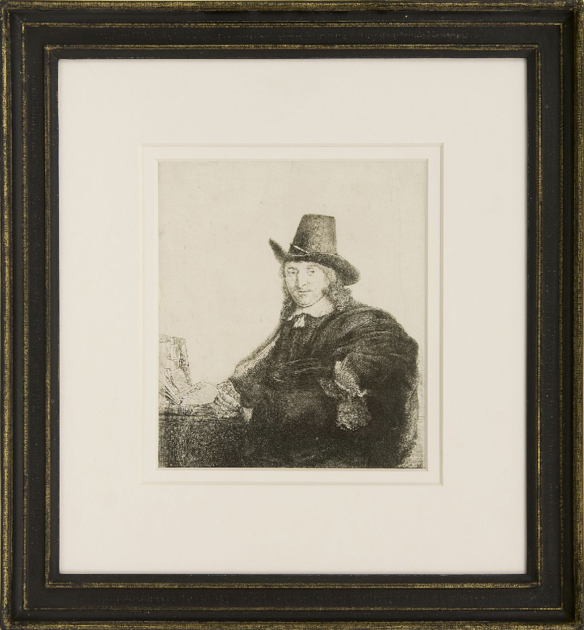 Rembrandt (Rembrandt Harmensz. van Rijn)   | Rembrandt (Rembrandt Harmensz. van Rijn), Der Maler Jan Asselijn, Sptzname 'Krabbetje', Radierung 19,2 x 16,4 cm, Unterzeichnet u.r. ider Platte