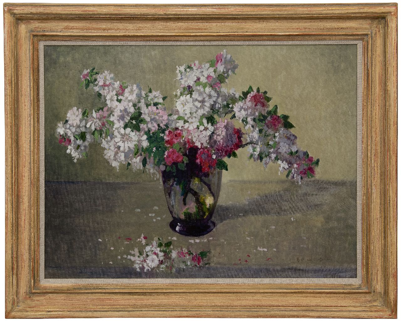 Os-Delhez (Hendrik van Os) H. van | Hendrik 'Henri' van Os-Delhez (Hendrik van Os) | Gemälde zum Verkauf angeboten | Apfelblüte, Öl auf Leinwand 59,9 x 79,8 cm, Unterzeichnet u.r.