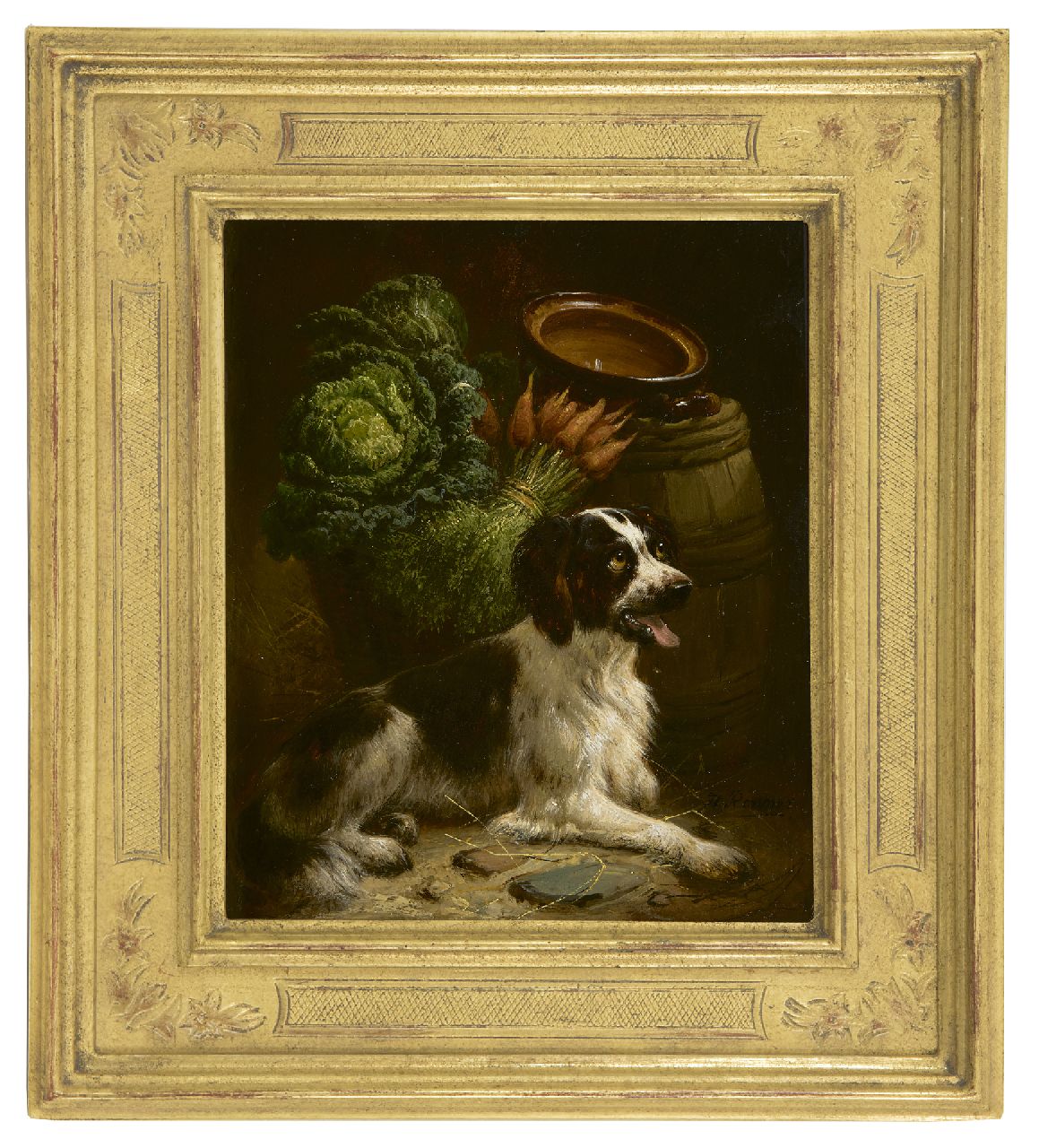 Ronner-Knip H.  | Henriette Ronner-Knip, Der junge Setter, Öl auf Holz 18,8 x 15,8 cm, Unterzeichnet u.r.