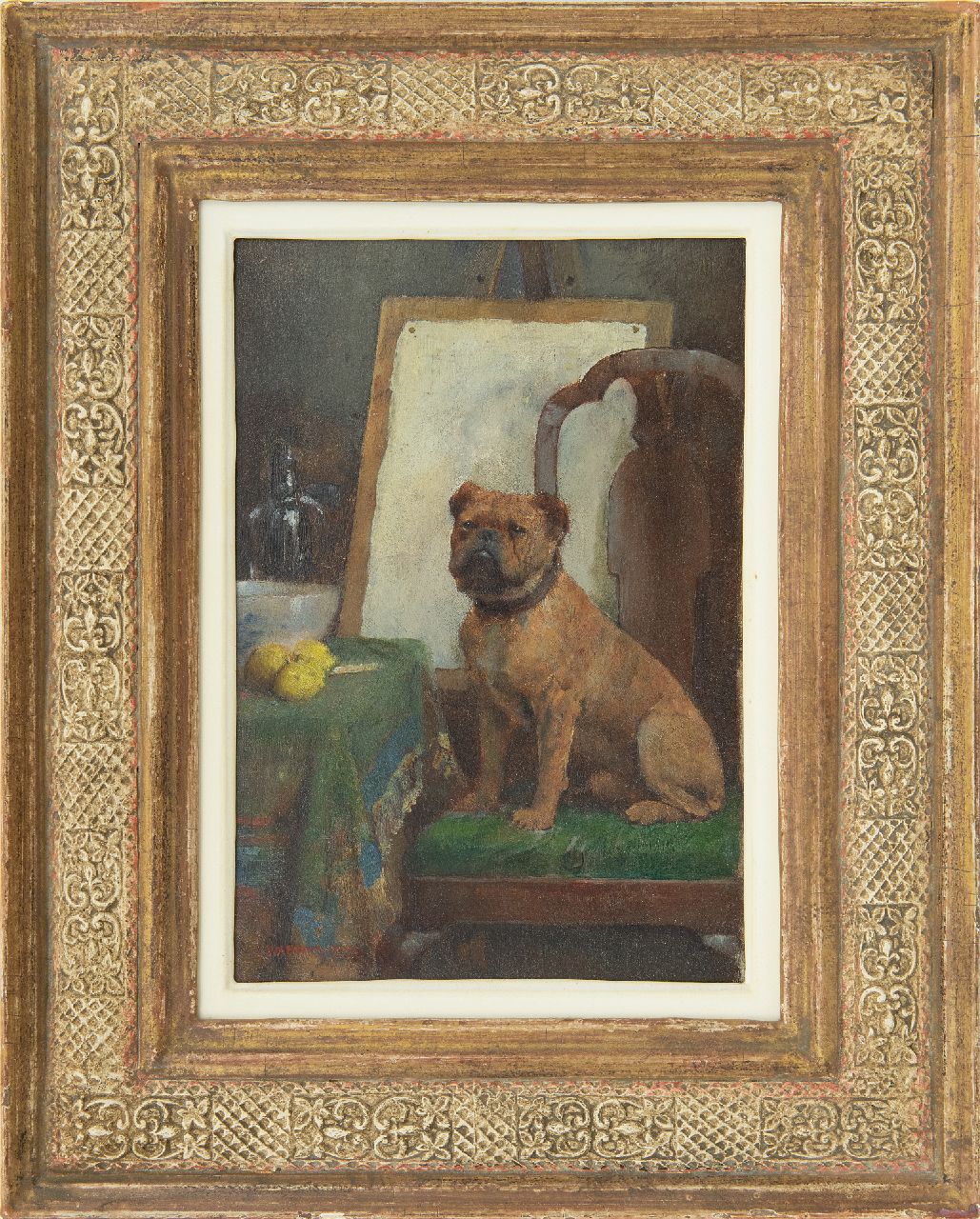 Breakspeare W.A.  | William Arthur Breakspeare | Gemälde zum Verkauf angeboten | Der Hund des Malers, Öl auf Holz 25,0 x 17,2 cm, Unterzeichnet u.l.