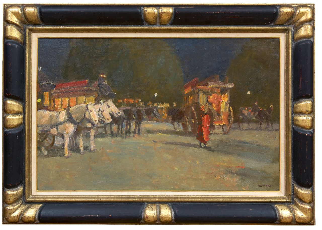 Maks C.J.  | Cornelis Johannes 'Kees' Maks | Gemälde zum Verkauf angeboten | Omnibusse in Paris, Öl auf Leinwand 52,9 x 83,0 cm, Unterzeichnet u.r. und zu datieren 1910