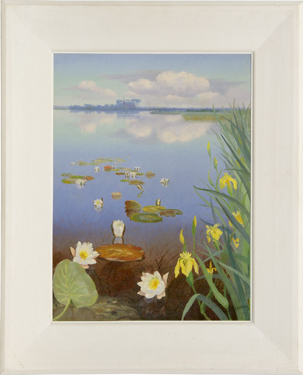 Smorenberg D.  | Dirk Smorenberg | Gemälde zum Verkauf angeboten | See mit Wasserrosen, Öl auf Leinwand 60,1 x 45,0 cm, Unterzeichnet u.r. und zu datieren ca. 1930