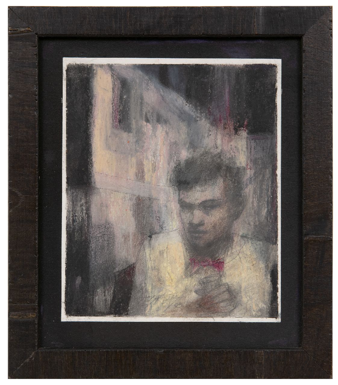 Desrets L.  | Liliana Desrets | Gemälde zum Verkauf angeboten | Ciudate De Mi, Ölpastell auf Papier 17,1 x 14,2 cm, Unterzeichnet M.u. und verso auf Etikett und datiert '09