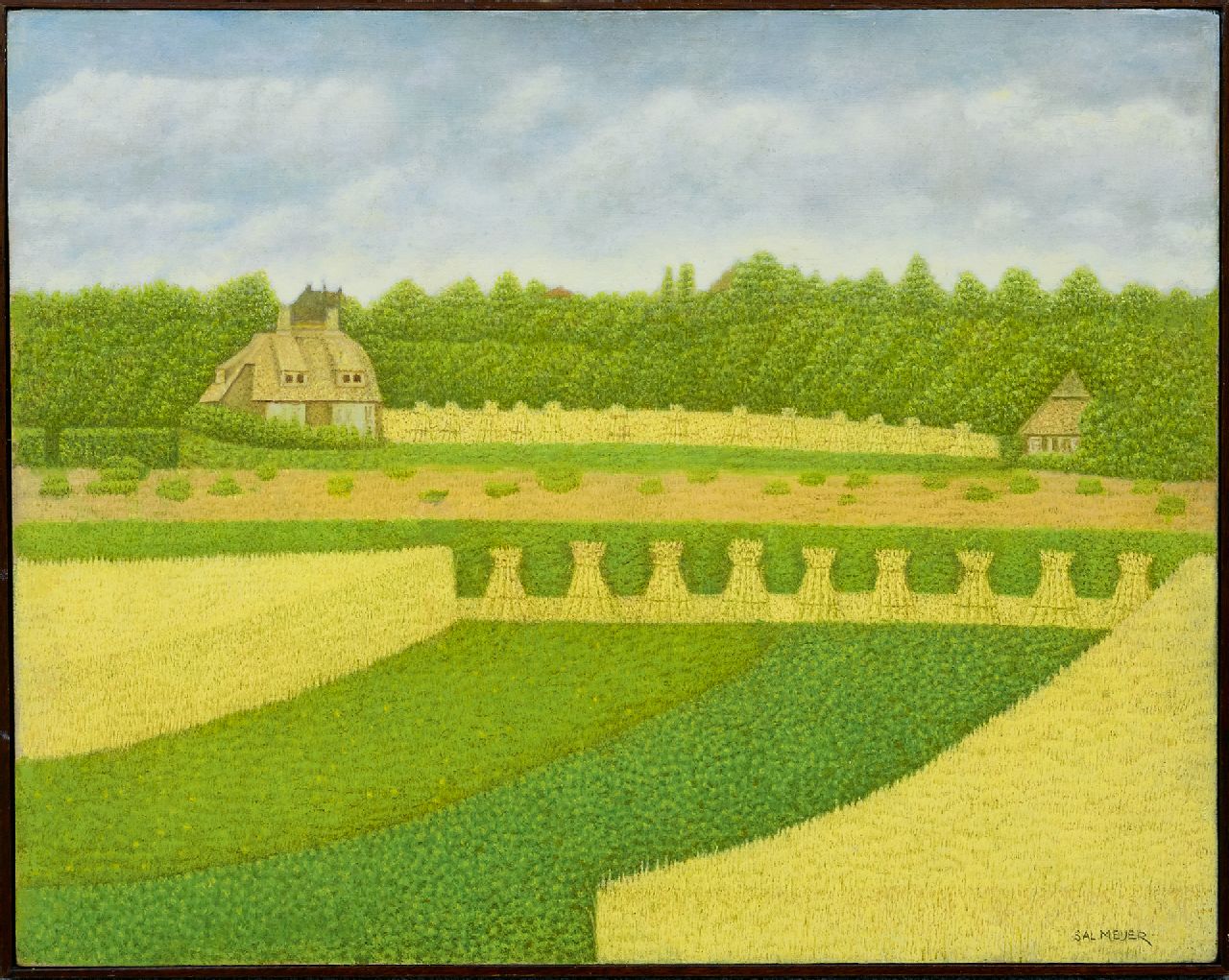 Meijer S.  | Salomon 'Sal' Meijer | Gemälde zum Verkauf angeboten | Landhaus bei Blaricum, Öl auf Holz 40,0 x 49,9 cm, Unterzeichnet u.r.