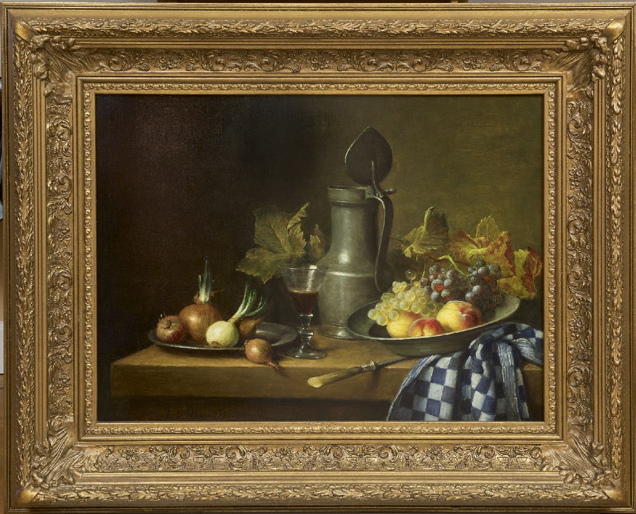 Mair C. le | Cornelis le Mair | Gemälde zum Verkauf angeboten | Stillleben mit Gilde Tasse, Öl auf Holz 60,0 x 80,0 cm, Unterzeichnet l.u.