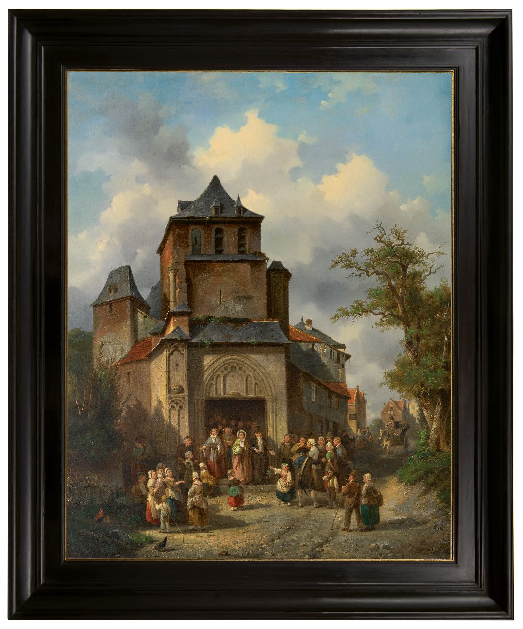 Carabain J.F.J.  | 'Jacques' François Joseph Carabain | Gemälde zum Verkauf angeboten | Die goldene Hochzeit, Öl auf Leinwand 96,2 x 76,2 cm, Unterzeichnet u.r. und datiert 1861