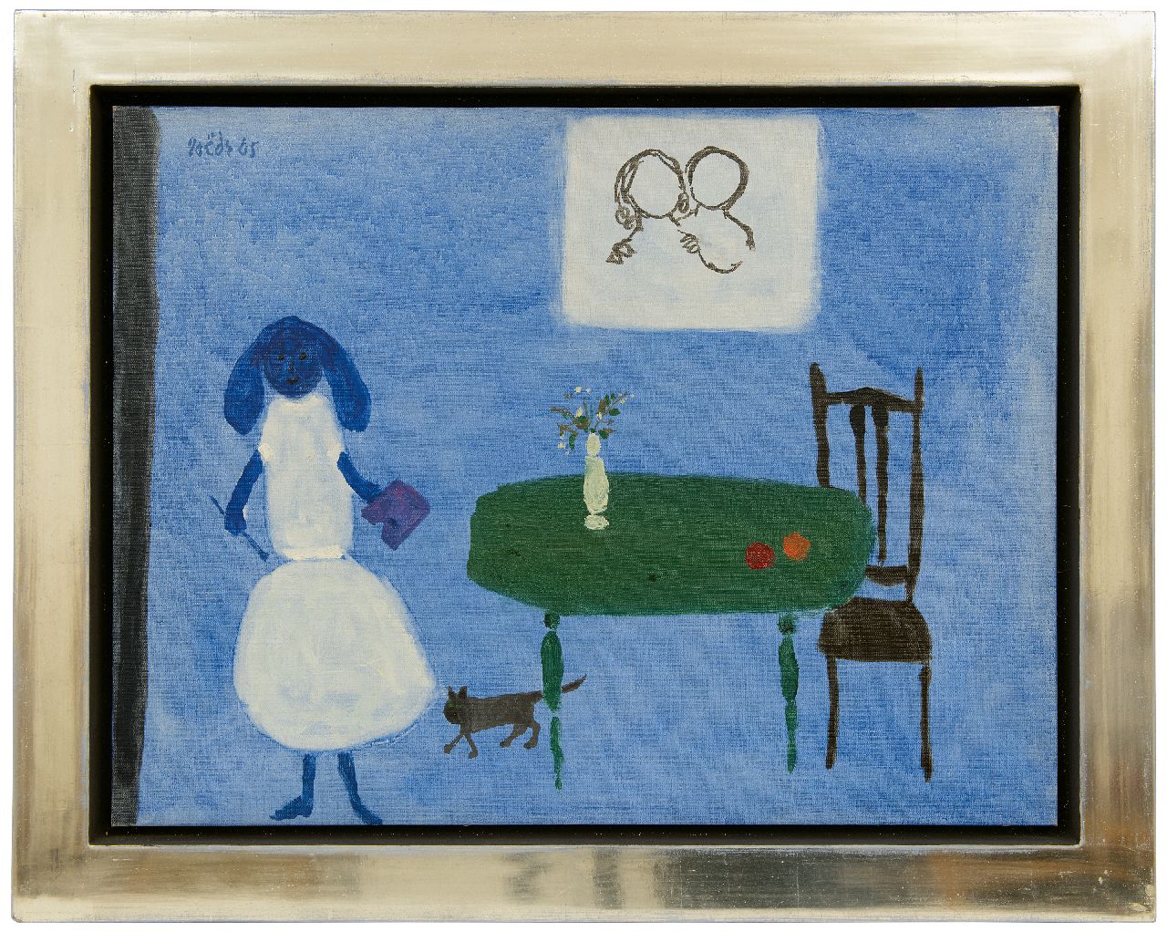 Roëde J.  | Jan Roëde | Gemälde zum Verkauf angeboten | La femme peintre, Öl auf Leinwand 46,5 x 61,5 cm, Unterzeichnet o.l. und datiert '65