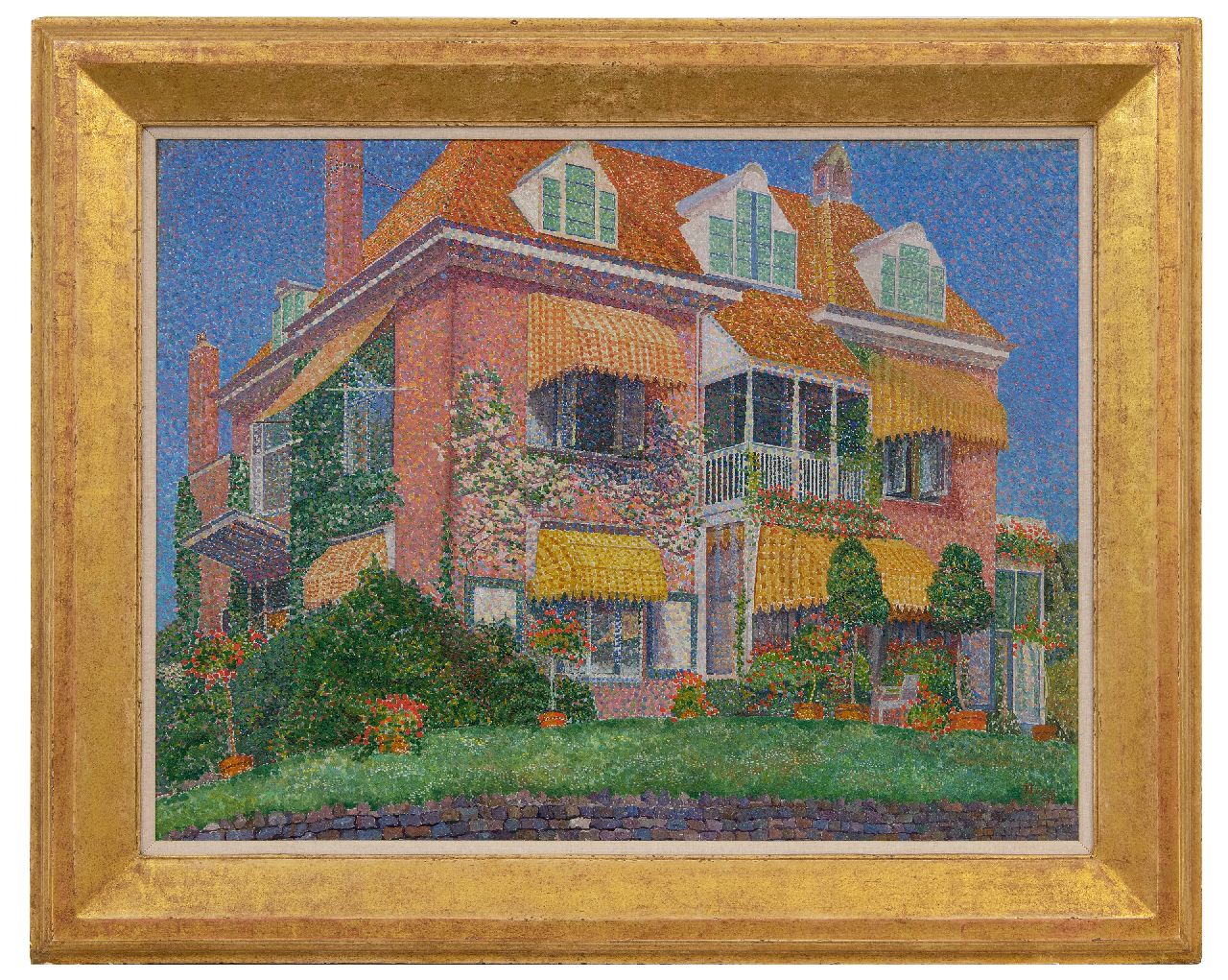 Nieweg J.  | Jakob Nieweg | Gemälde zum Verkauf angeboten | Villa Kinheim, Bloemendaal, Öl auf Leinwand 61,6 x 80,6 cm, Unterzeichnet u.r. und datiert Aug. 1915