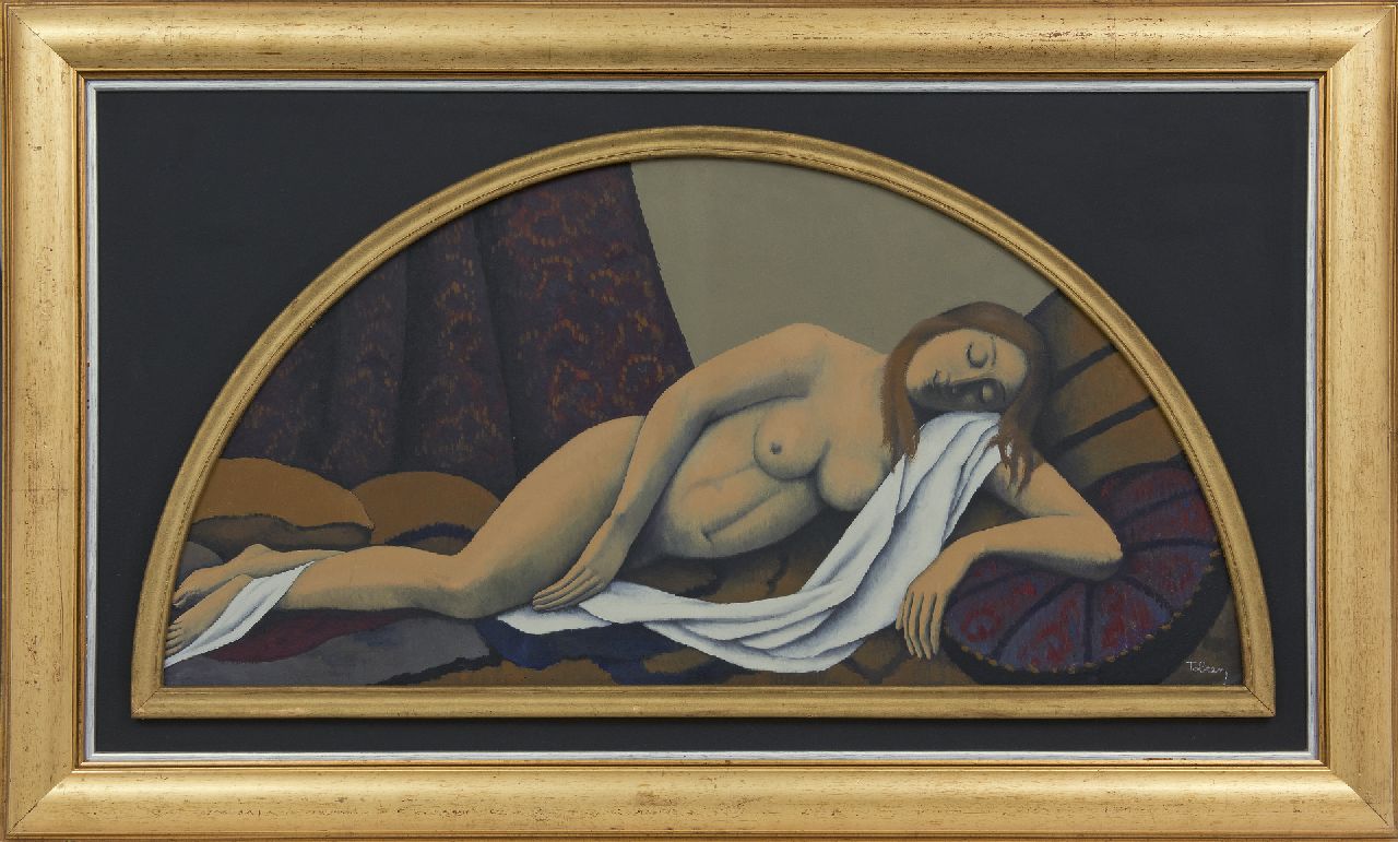 Tobeen (Félix Bonnet)   | Tobeen (Félix Bonnet) | Gemälde zum Verkauf angeboten | Nu couché, Öl auf Holzfaser 41,8 x 84,5 cm, Unterzeichnet u.r. und zu datieren nach 1920