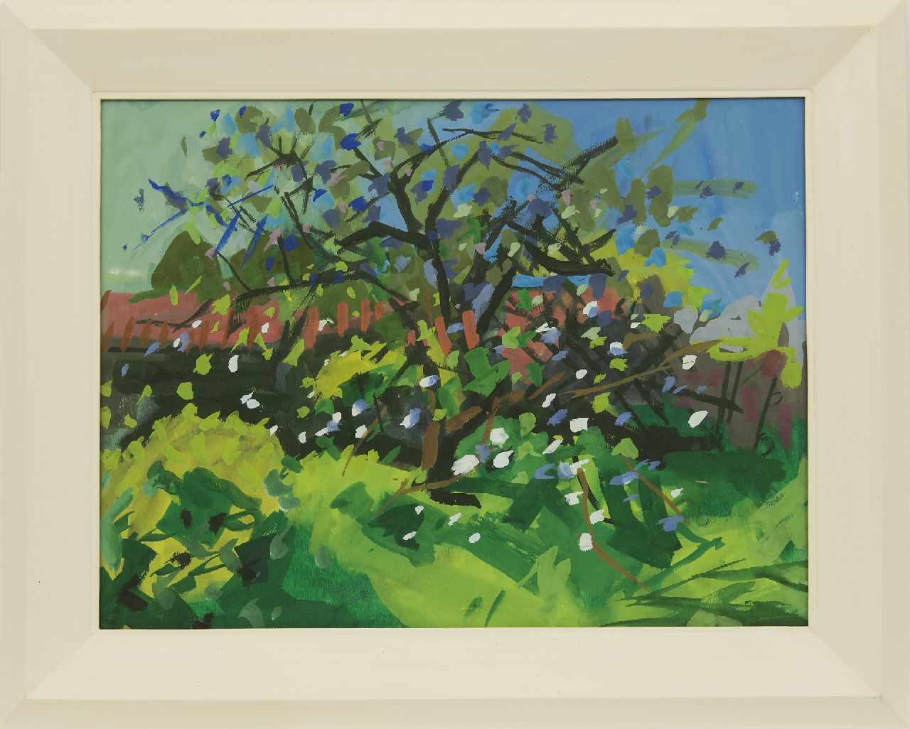 Zee J. van der | Jan van der Zee, Blühender Baum, Gouache auf Papier 52,0 x 71,3 cm Zee J. van der | Jan van der Zee, Blühender Baum, Gouache auf Papier 52,0 x 71,3 cm