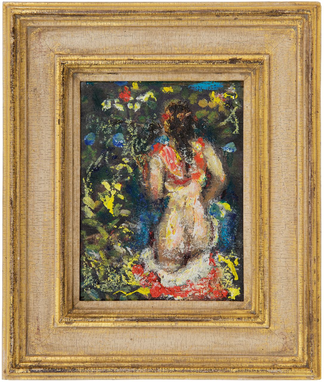 Westermann G.B.J.  | Gerhardus Bernardus Josephus 'Gerard' Westermann | Gemälde zum Verkauf angeboten | Ingrid, Öl auf Holz 16,8 x 12,5 cm, Unterzeichnet o.r. mit Initialen und Im Verso datiert 31. Juli '68