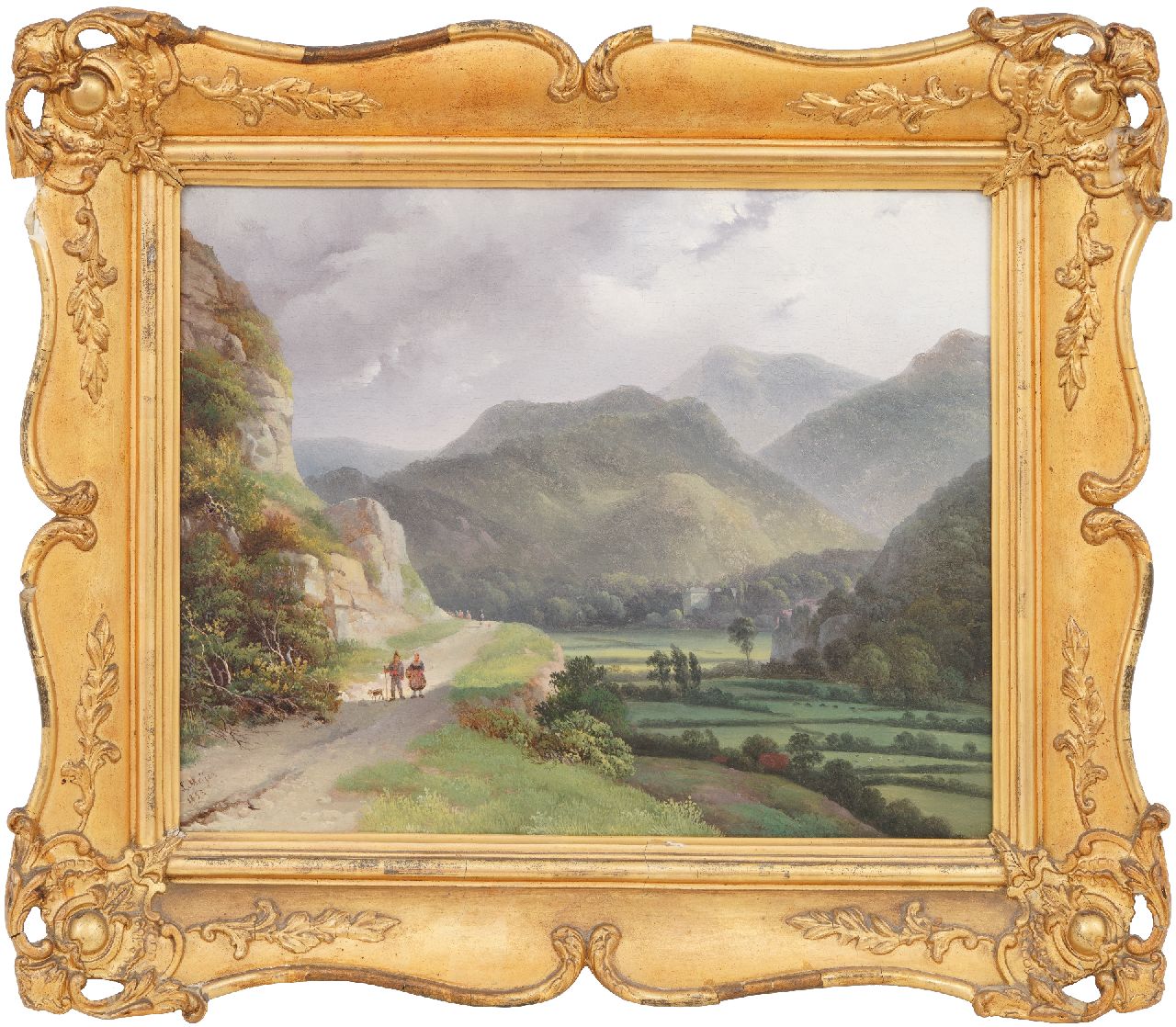 Meijer J.H.L.  | Johan Hendrik 'Louis' Meijer | Gemälde zum Verkauf angeboten | Berglandschaft, Öl auf Holz 26,0 x 34,6 cm, Unterzeichnet u.l. und datiert 1833