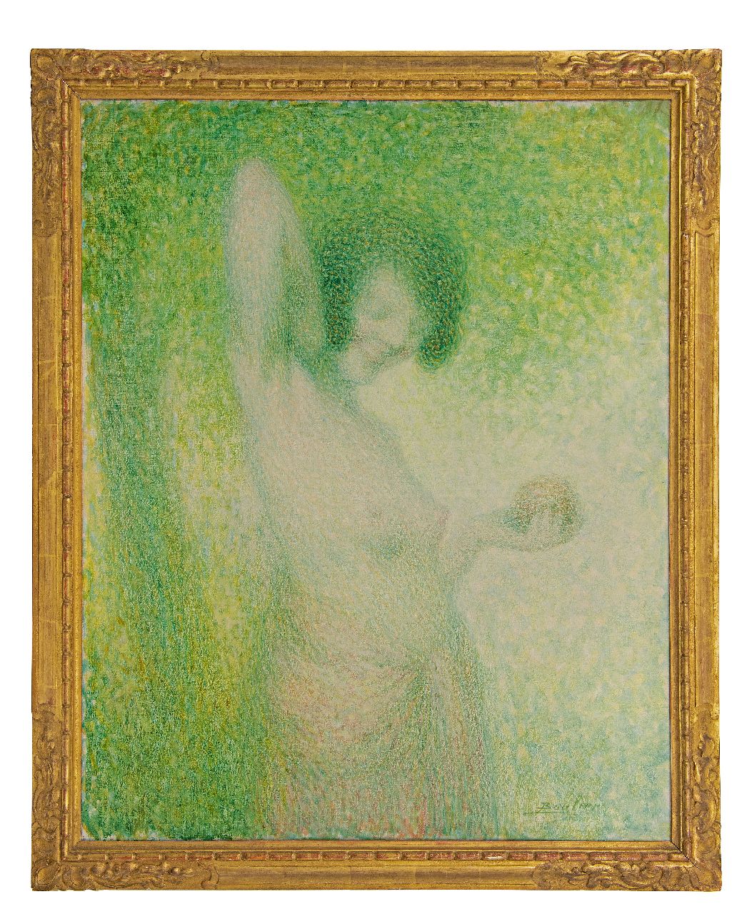 Boulier L.  | Lucien Boulier | Gemälde zum Verkauf angeboten | Eva mit Apfel, Öl auf Leinwand 92,2 x 73,3 cm, Unterzeichnet u.r.