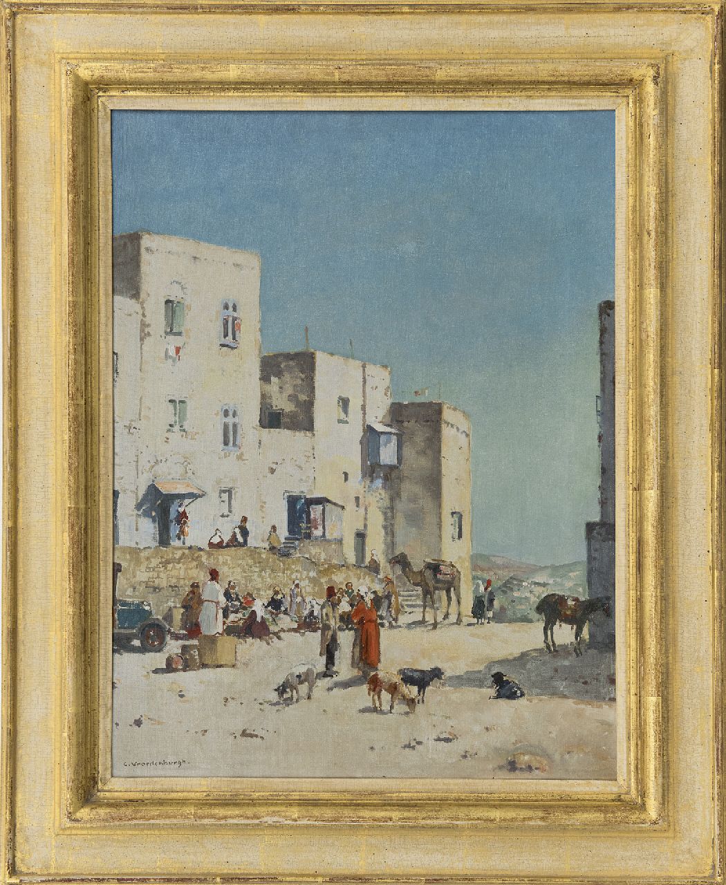 Vreedenburgh C.  | Cornelis Vreedenburgh | Gemälde zum Verkauf angeboten | Ein Dorf in Bethlehem, Palestina, Öl auf Leinwand 50,9 x 38,2 cm, Unterzeichnet u.l. und zu datieren um 1936