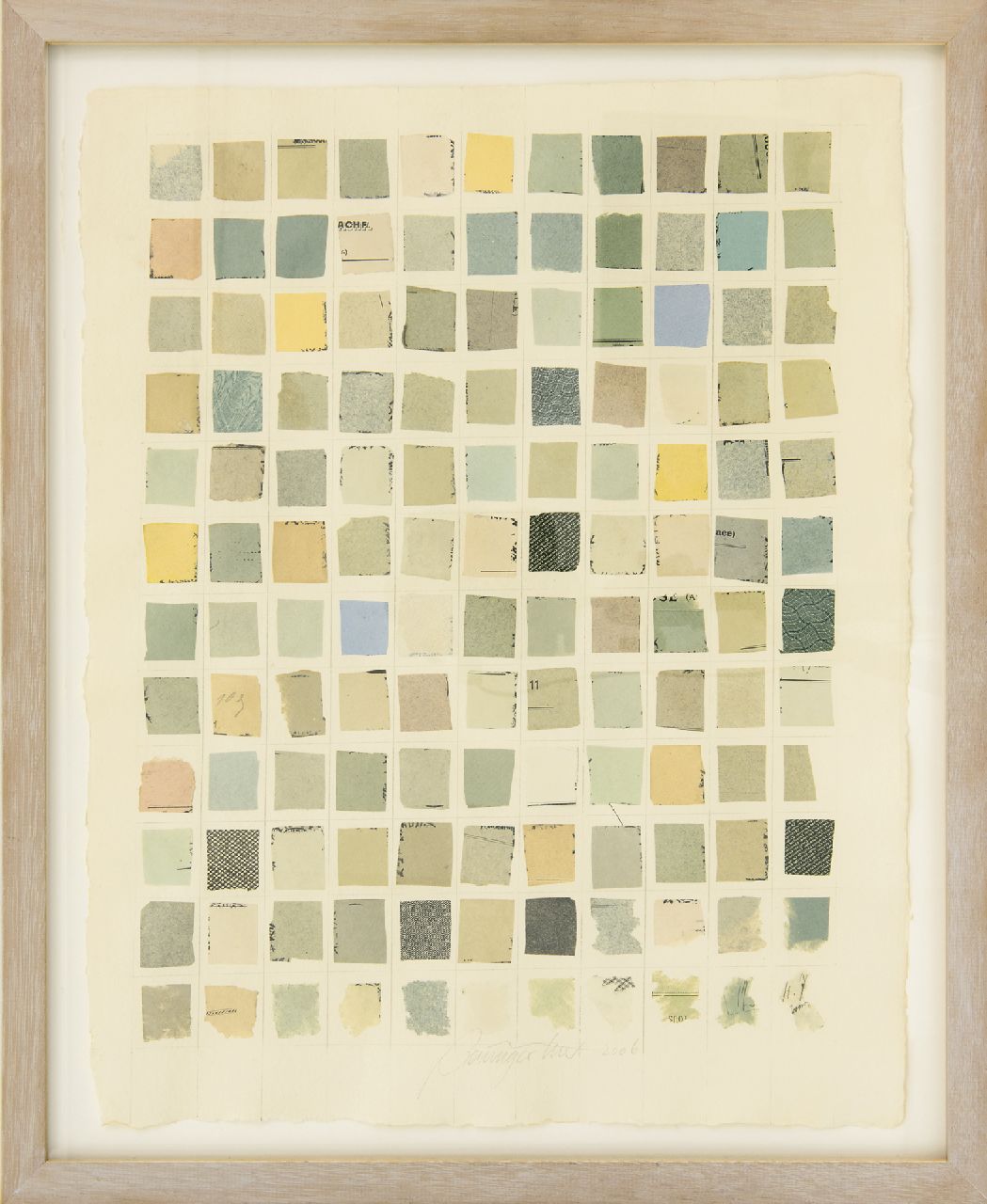 Baumgärtner K.  | Klaus Baumgärtner | Aquarelle und Zeichnungen zum Verkauf angeboten | Ohne Titel, collage on paper 47,7 x 37,0 cm, Unterzeichnet M.u. und datiert 2006