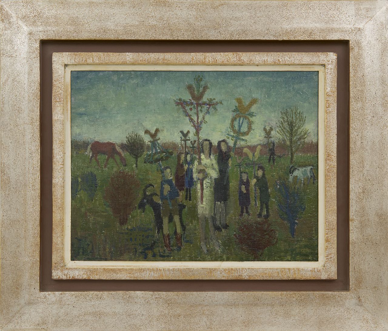 Andréa C.  | Cornelis 'Kees' Andréa | Gemälde zum Verkauf angeboten | Palmsonntag, Öl auf Holzfaser auf Holz 27,2 x 35,1 cm