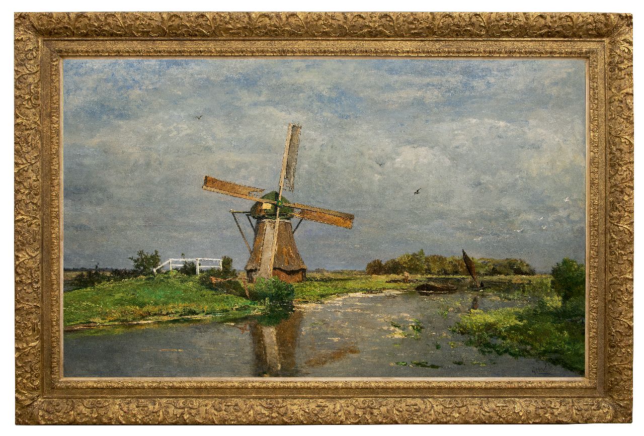 Gabriel P.J.C.  | Paul Joseph Constantin 'Constan(t)' Gabriel | Gemälde zum Verkauf angeboten | Sommer (Polder bei Giethoorn), Öl auf Leinwand 90,8 x 151,0 cm, Unterzeichnet u.r. und zu datieren ca. 1875