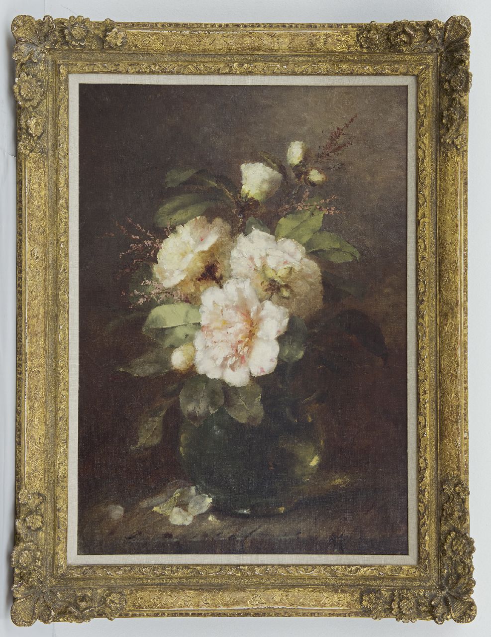 Breuer-Wikman F.  | Frederika Breuer-Wikman, Stilleben mit Rosen, Öl auf Leinwand 60,6 x 43,3 cm