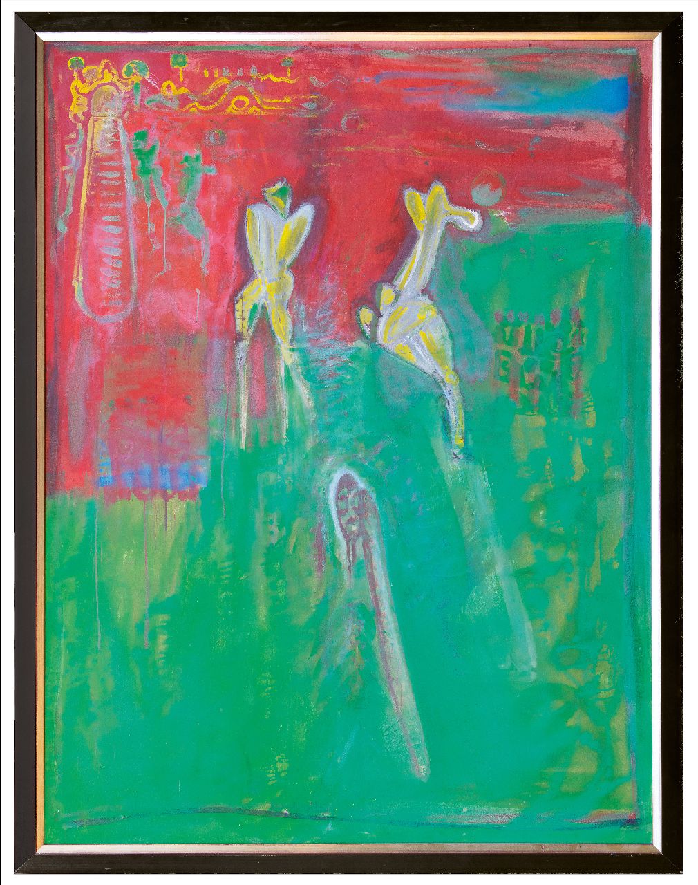 Birza R.  | Rob Birza | Gemälde zum Verkauf angeboten | Gulf, egg tempera on canvas 137,2 x 79,7 cm, Unterzeichnet Auf dem Keilrahmen und datiert auf dem Keilrahmen  '89-'90