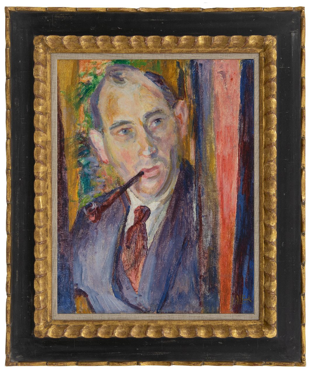 Altink J.  | Jan Altink, Selbstporträt, Öl auf Leinwand 54,4 x 42,1 cm, Unterzeichnet u.r. und zu datieren um 1925