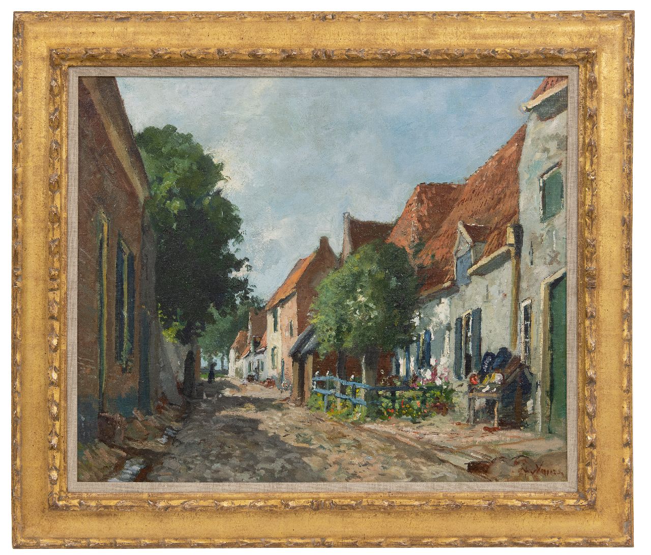 Vuuren J. van | Jan van Vuuren | Gemälde zum Verkauf angeboten | Elburg an einem sonnigen Tag, Öl auf Leinwand 50,0 x 60,0 cm, Unterzeichnet u.r.