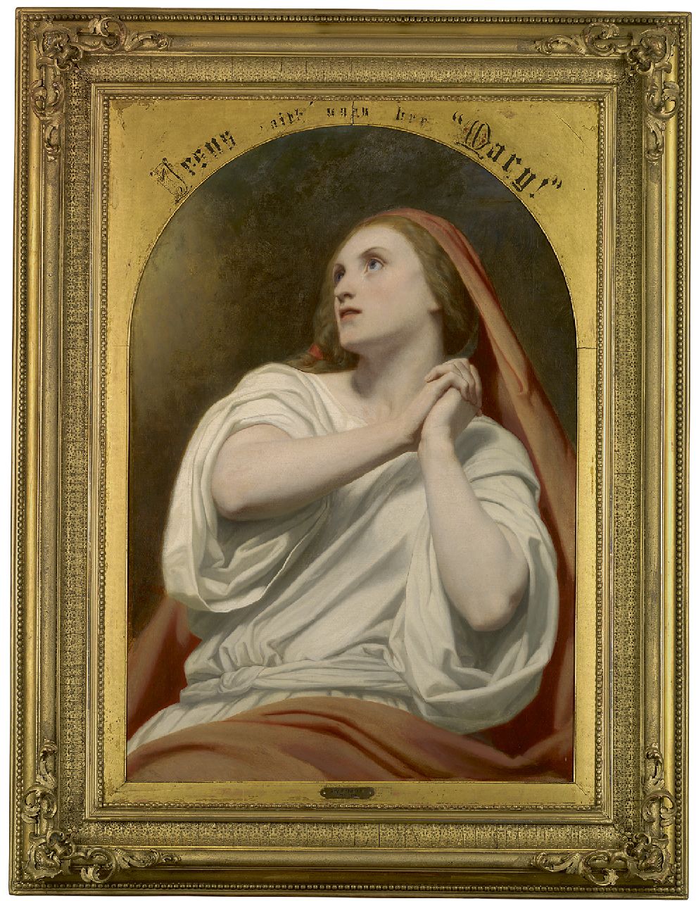Scheffer A.  | Ary Scheffer | Gemälde zum Verkauf angeboten | Maria Magdalena in Ekstase, Öl auf Leinwand 94,9 x 64,1 cm, Unterzeichnet M.l. und datiert 1855