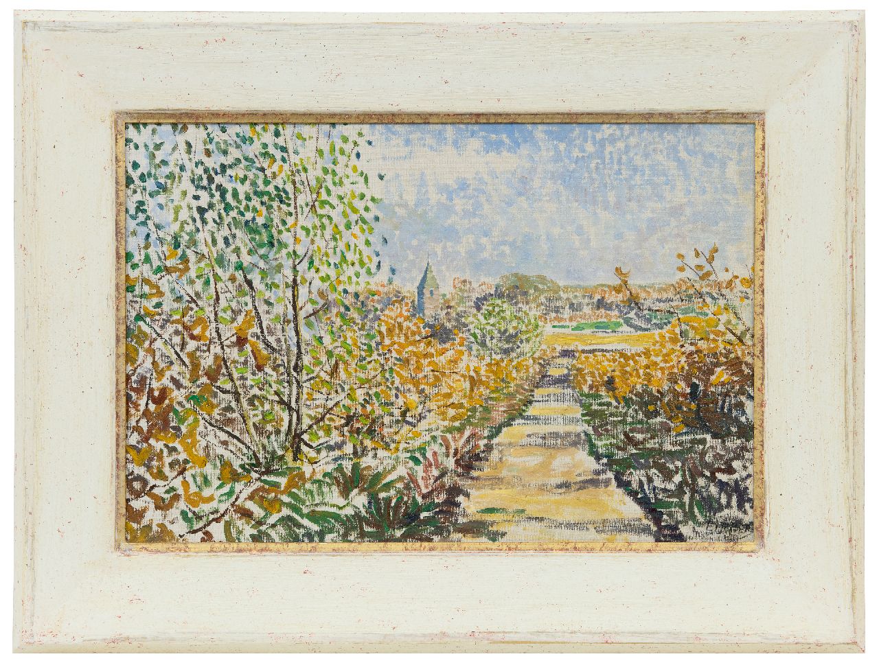 Pijpers E.E.  | 'Edith' Elizabeth Pijpers, Landweg im Sommer, Öl auf Leinwand 32,7 x 48,8 cm, Unterzeichnet u.r.