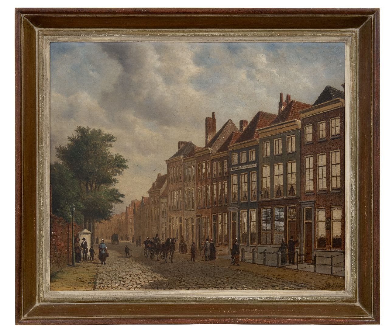 Jongh O.R. de | Oene Romkes de Jongh | Gemälde zum Verkauf angeboten | Stadansicht, Öl auf Leinwand 54,2 x 66,8 cm, Unterzeichnet u.r.