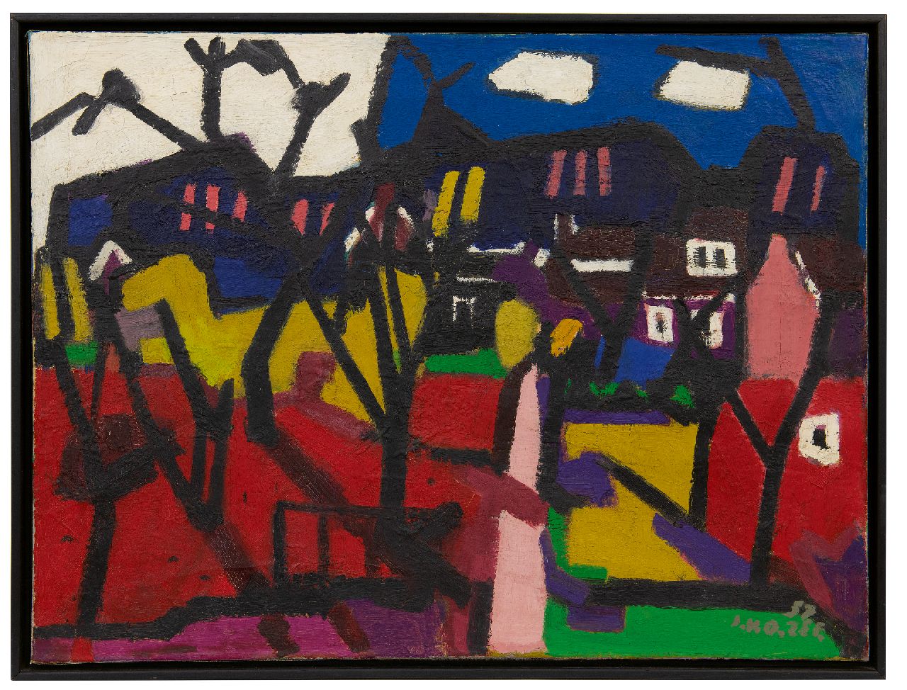 Zee J. van der | Jan van der Zee, Das Sterrebos, Groningen, Öl auf Leinwand 60,0 x 80,0 cm, Unterzeichnet u.r. und datiert '57 Zee J. van der | Jan van der Zee, Das Sterrebos, Groningen, Öl auf Leinwand 60,0 x 80,0 cm, Unterzeichnet u.r. und datiert '57
