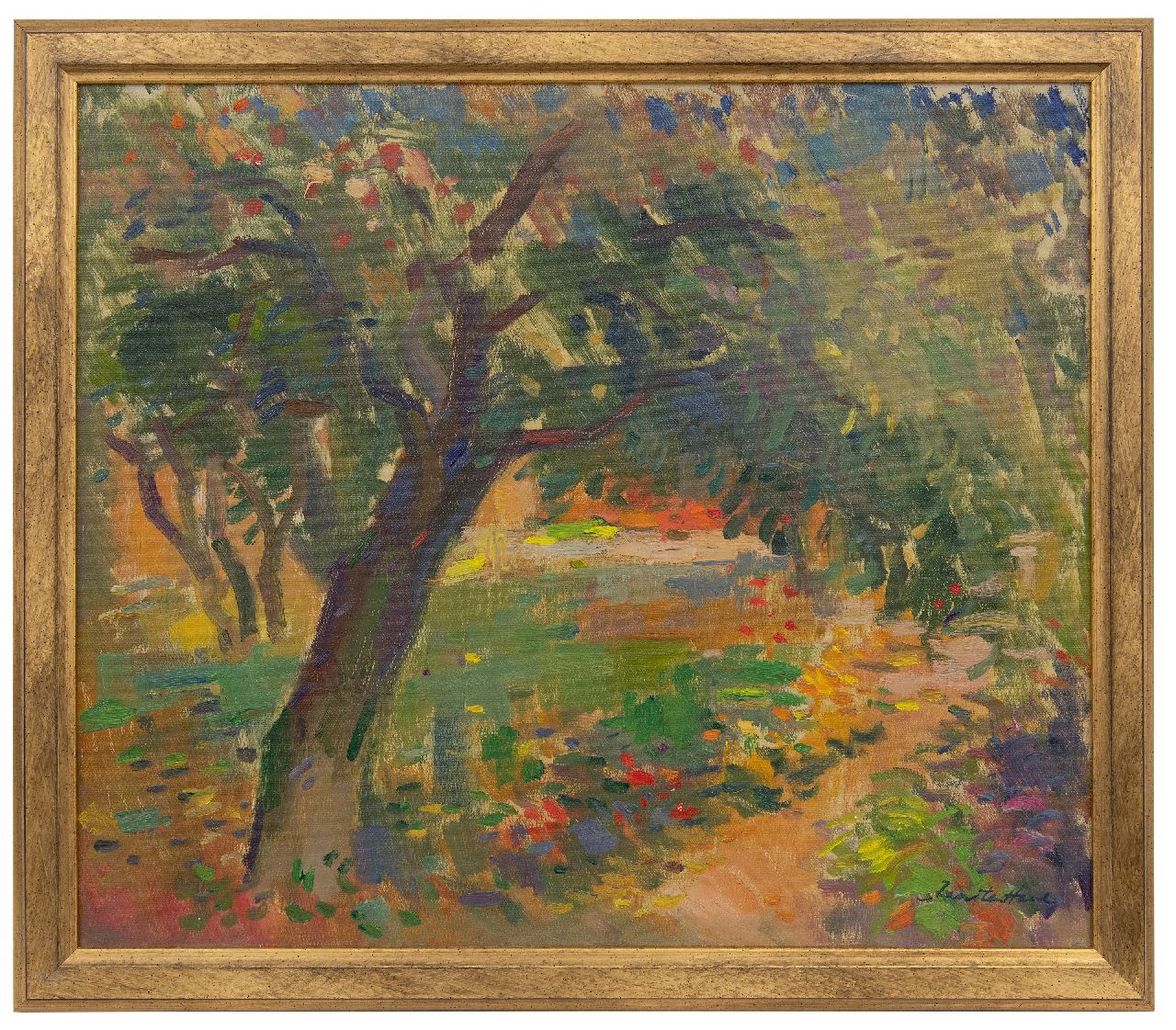 Have J. ten | Jan ten Have, Landschaft mit Baum, Öl auf Leinwand 46,1 x 54,2 cm, Unterzeichnet u.r.