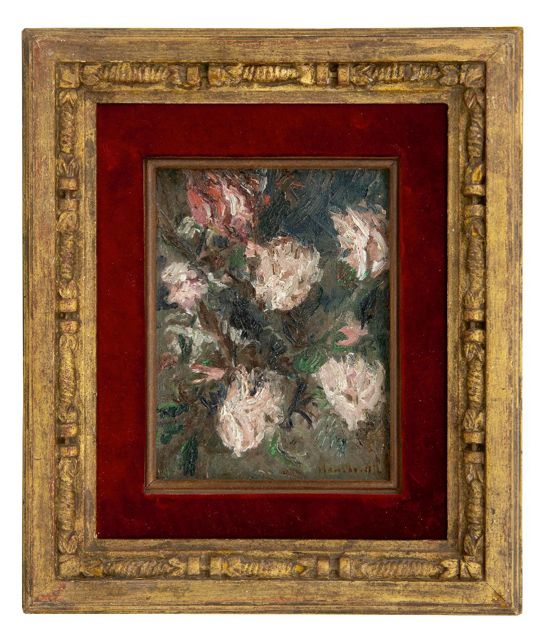 Monticelli A.J.T.  | 'Adolphe' Joseph Thomas Monticelli Monticelli | Gemälde zum Verkauf angeboten | Rosen, Öl auf Leinwand 21,3 x 16,1 cm, Unterzeichnet u.r.