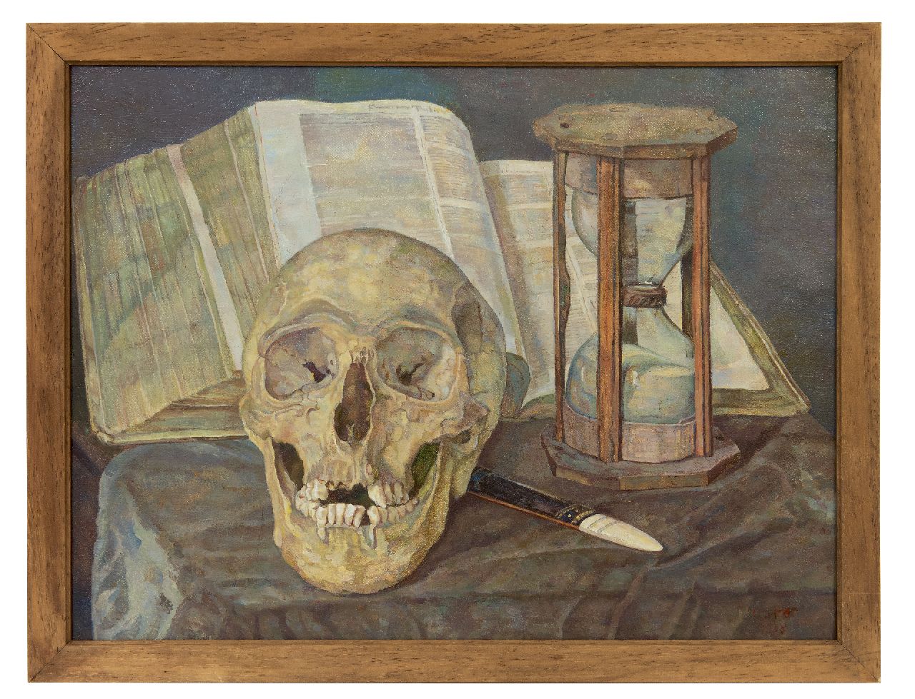 Pabst C.J.  | Cornia Johanna 'Corrie' Pabst | Gemälde zum Verkauf angeboten | Vanitasstilleben, Öl auf Leinwand 30,5 x 40,2 cm, Unterzeichnet u.r.