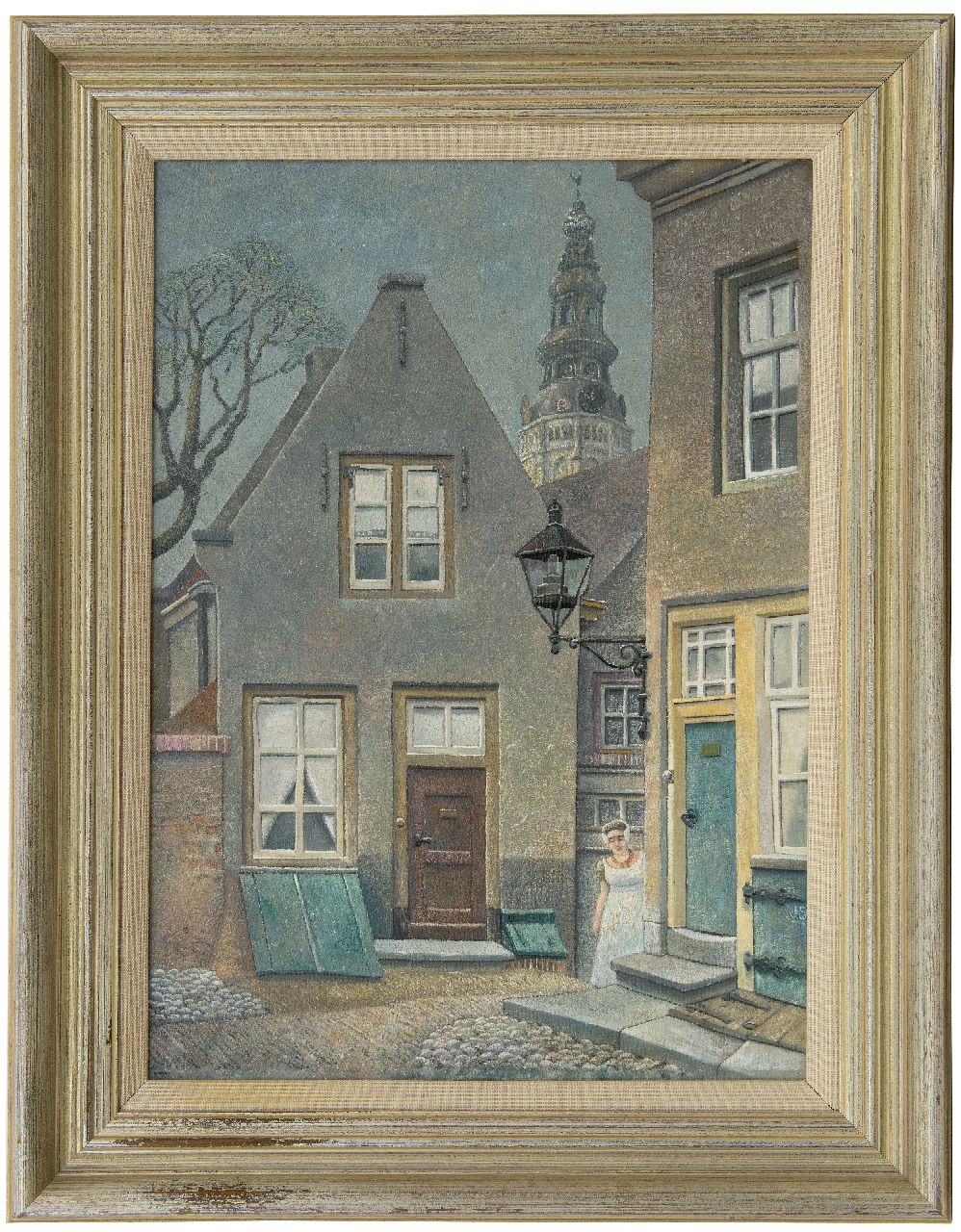 Strube J.H.  | Johan Hendrik 'Jan' Strube | Gemälde zum Verkauf angeboten | Der Fischmarkt in Middelburg mit der Nieuwe Kerk, Öl auf Leinwand 55,8 x 39,8 cm, Unterzeichnet u.r. mit Initialen