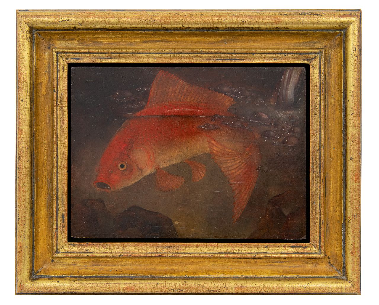 Hoboken J. van | Jacoba 'Jemmy' van Hoboken | Gemälde zum Verkauf angeboten | Goldfisch, Öl auf Holz 23,8 x 33,0 cm, Unterzeichnet u.r. und datiert 1930