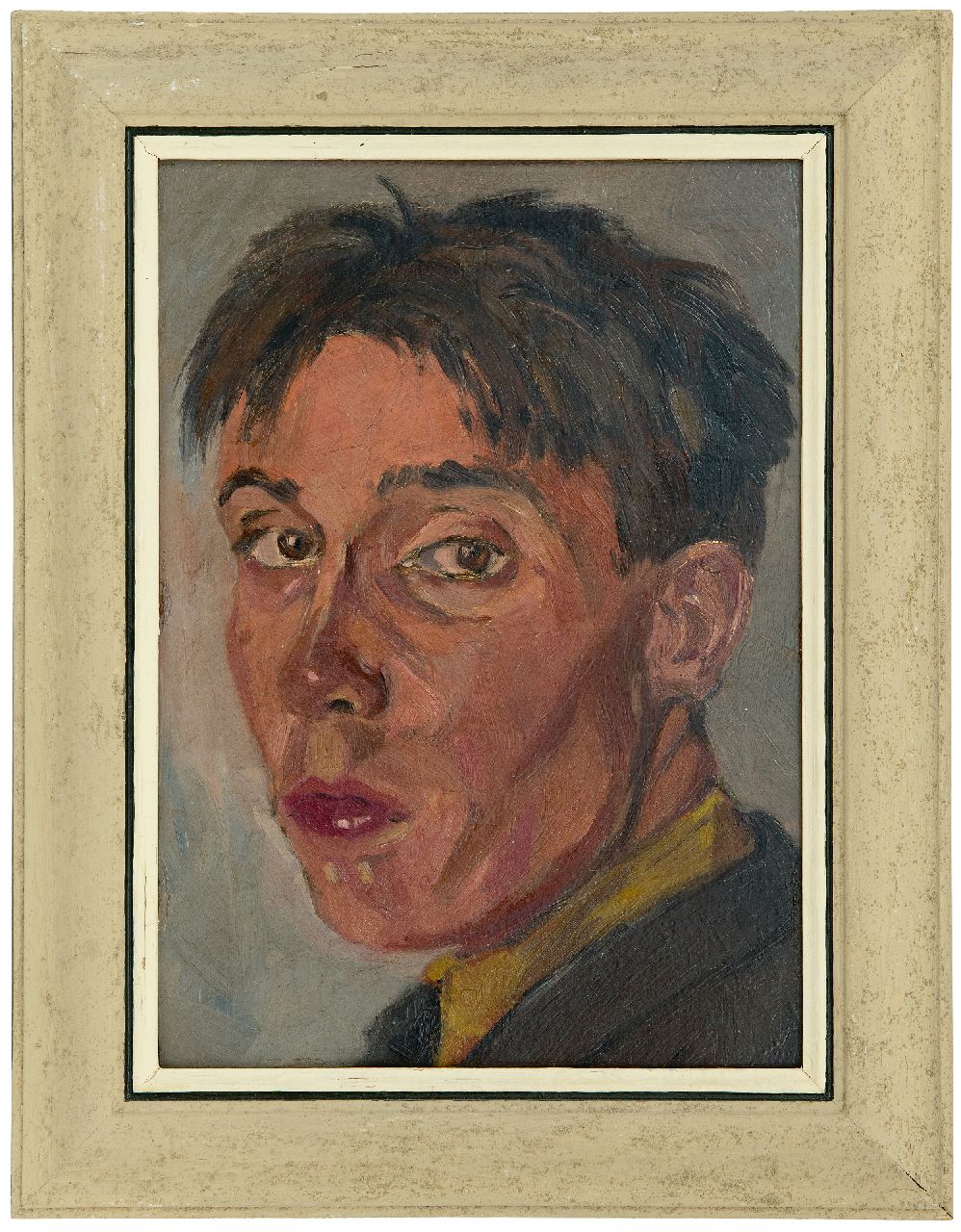 Ket D.H.  | Dirk Hendrik 'Dick' Ket | Gemälde zum Verkauf angeboten | Selbstporträt, links verwendet, Öl auf Holzfaser 33,5 x 24,0 cm, zu datieren um 1924