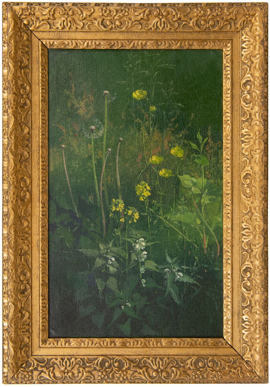 Voerman jr. J.  | Jan Voerman jr. | Gemälde zum Verkauf angeboten | Wilde Blumen, Öl auf Leinwand 62,8 x 38,6 cm, Unterzeichnet u.r. mit Monogramm