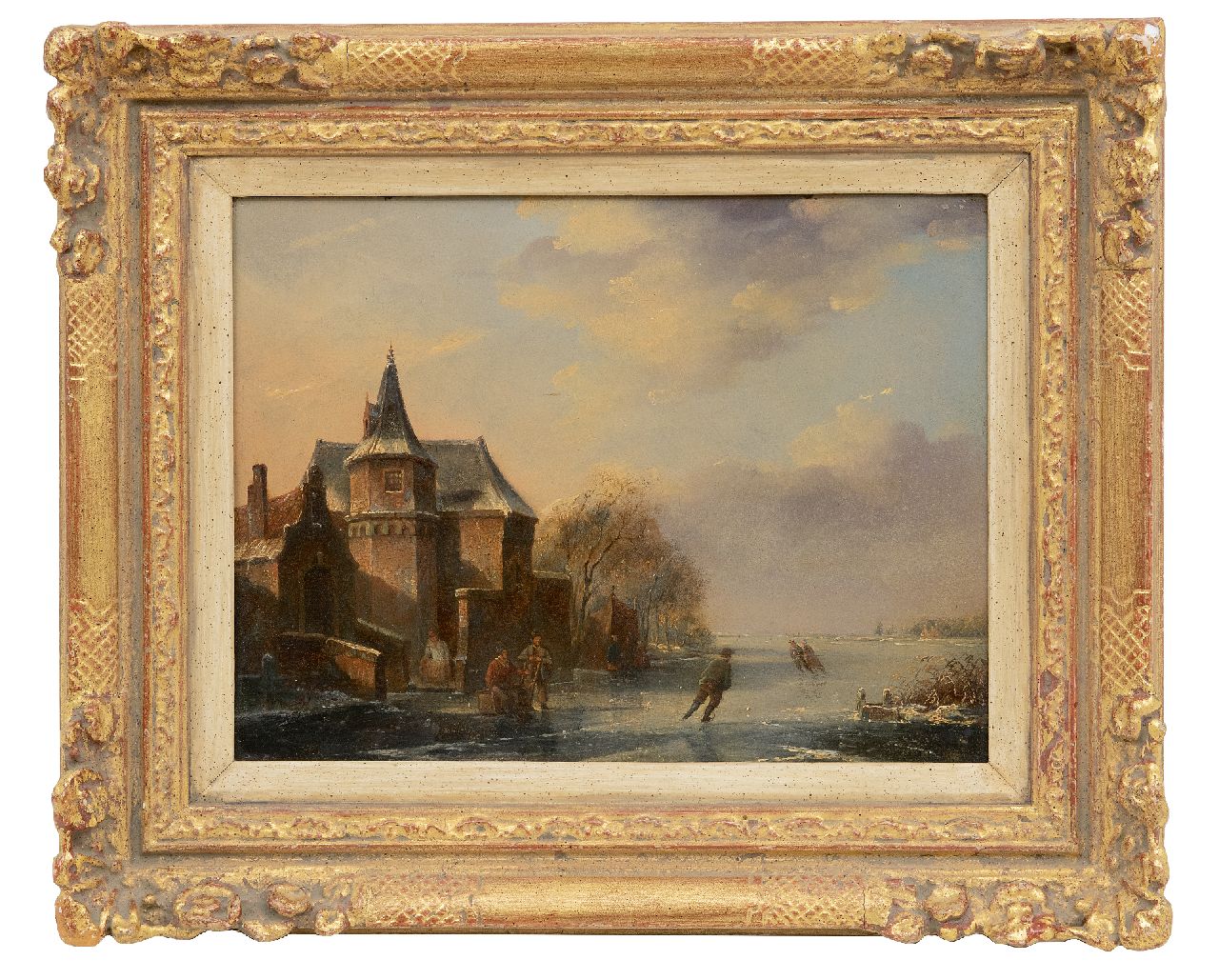 Parré M. | Matthias Parré | Gemälde zum Verkauf angeboten | Skater auf einer Burg bei Slot Moyland, Öl auf Holz 24,2 x 31,2 cm Parré M. | Matthias Parré | Gemälde zum Verkauf angeboten | Skater auf einer Burg bei Slot Moyland, Öl auf Holz 24,2 x 31,2 cm