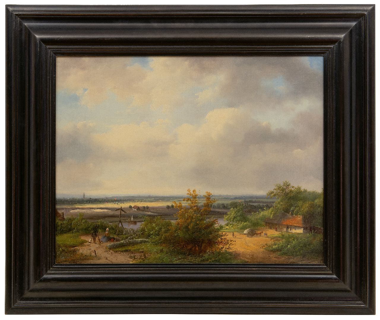Velzen J.P. van | Johannes Petrus van Velzen | Gemälde zum Verkauf angeboten | Flusslandschaft, Öl auf Leinwand 37,0 x 47,0 cm, Unterzeichnet u.l. Velzen J.P. van | Johannes Petrus van Velzen | Gemälde zum Verkauf angeboten | Flusslandschaft, Öl auf Leinwand 37,0 x 47,0 cm, Unterzeichnet u.l.