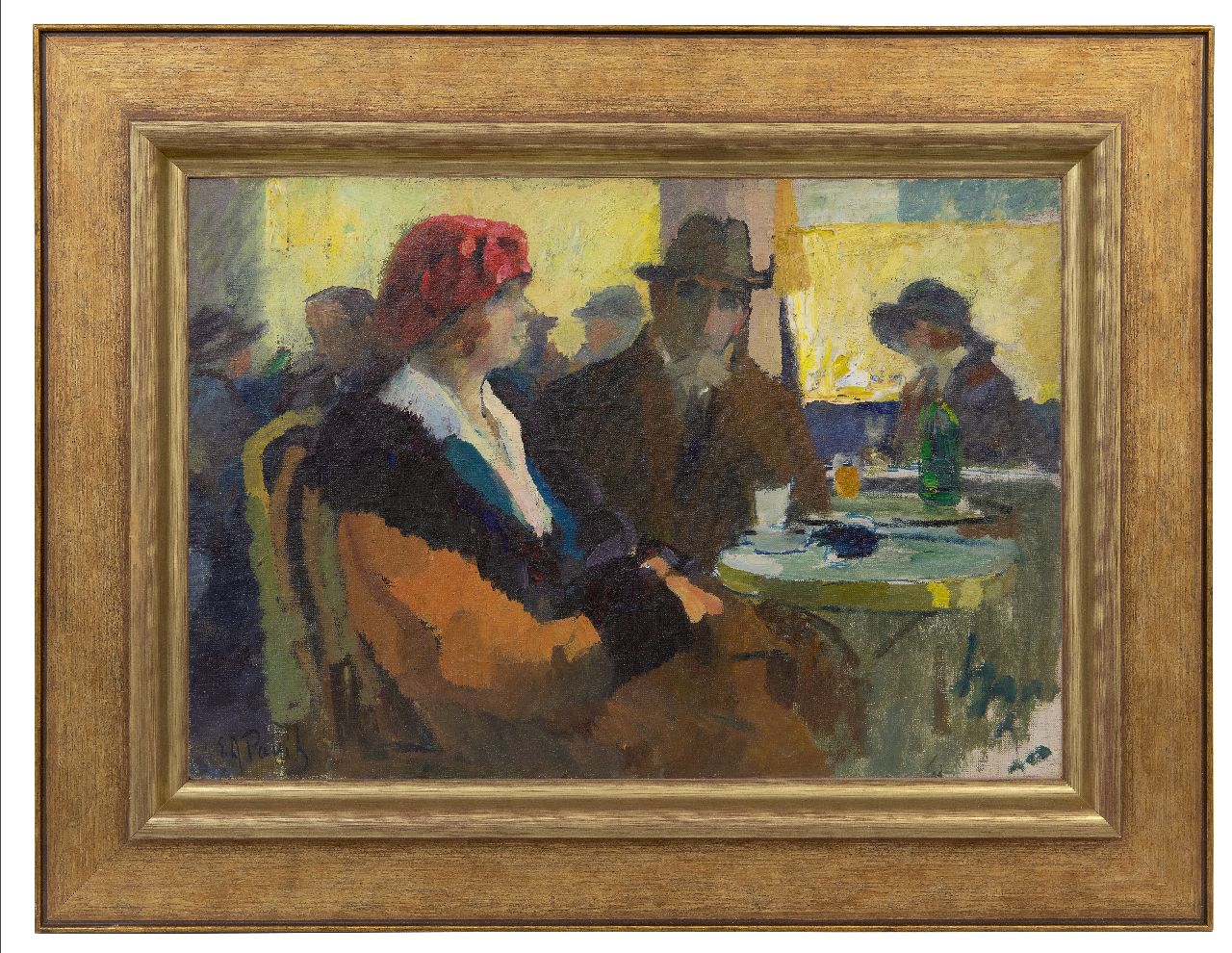 Pavil E.A.  | 'Elie' Anatole Pavil | Gemälde zum Verkauf angeboten | Au café, Öl auf Leinwand 38,3 x 55,4 cm, Unterzeichnet u.l.